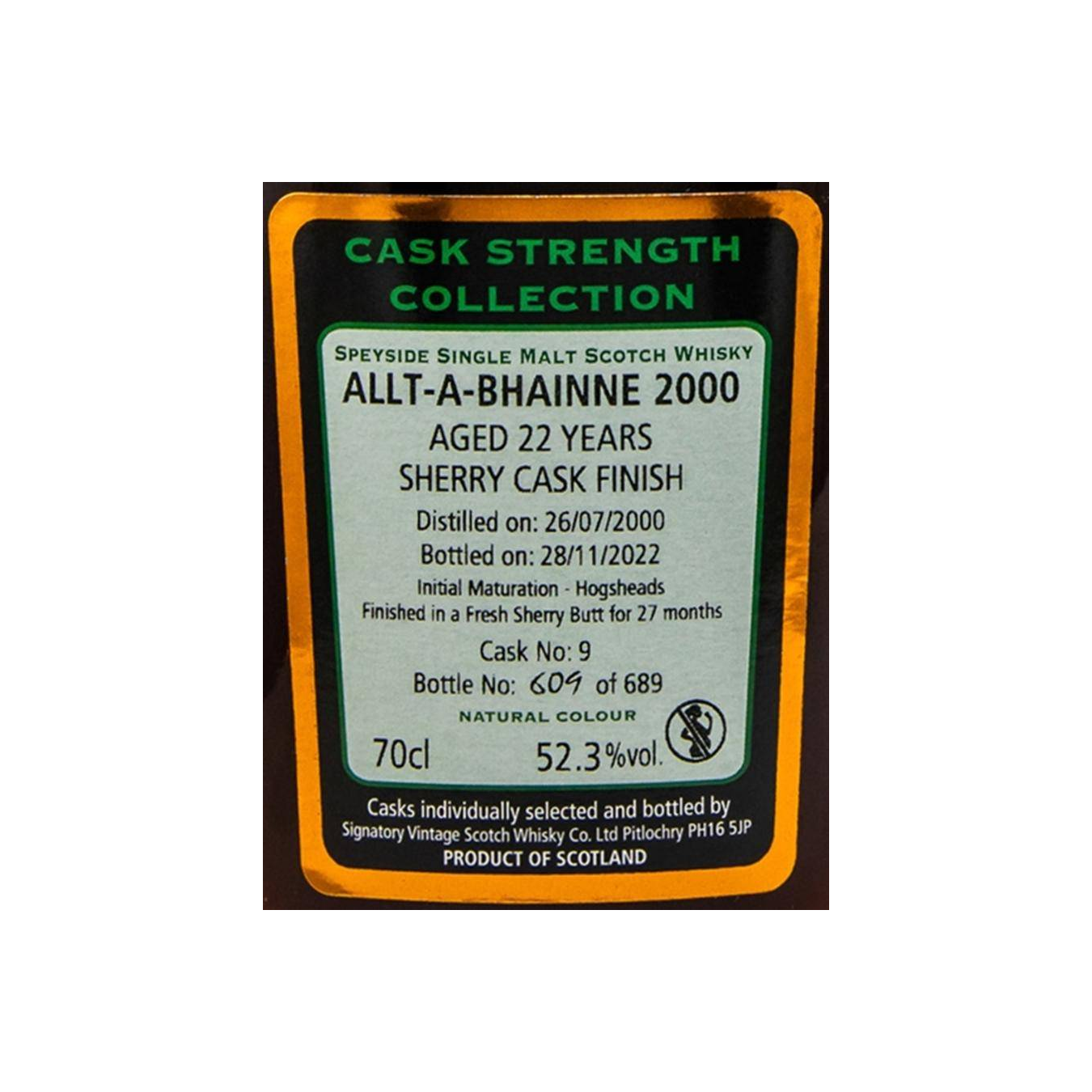 Signatory Vintage Cask Strength Collection 2000 22 Years Single Malt Whisky 2