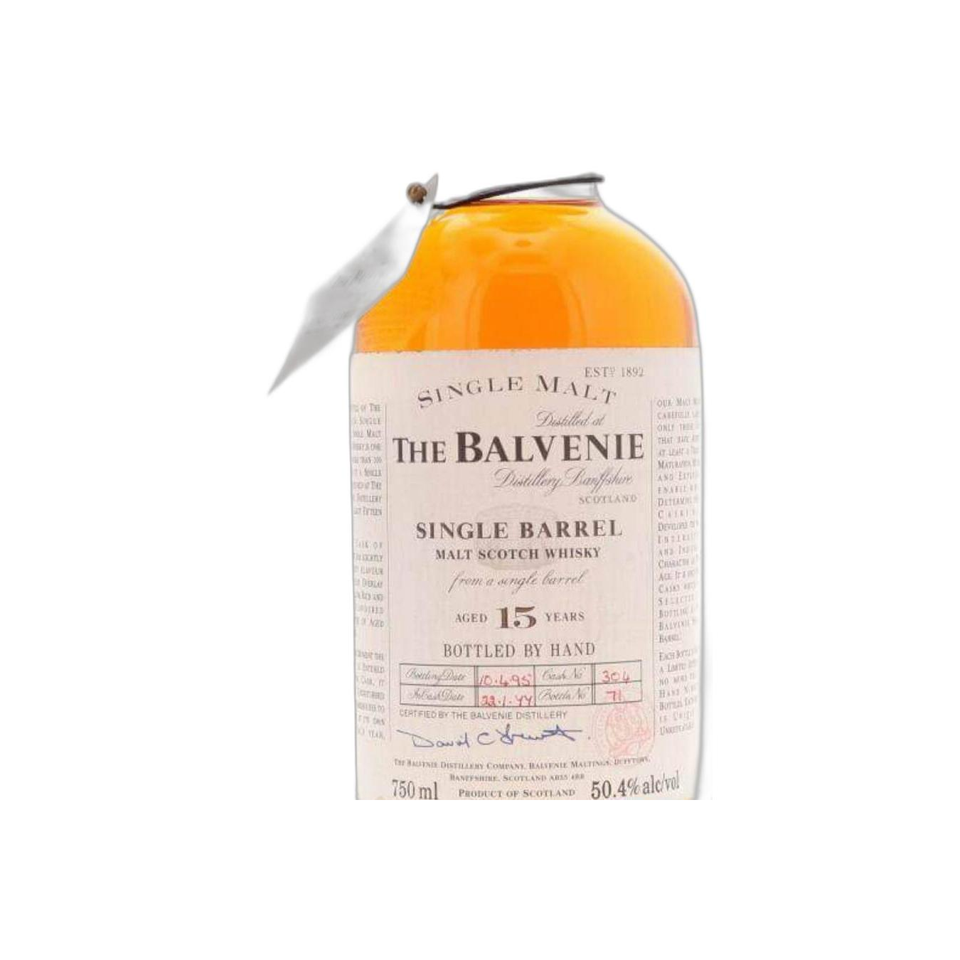 The Balvenie Single Cask 1977 15 Years Single Malt Whisky