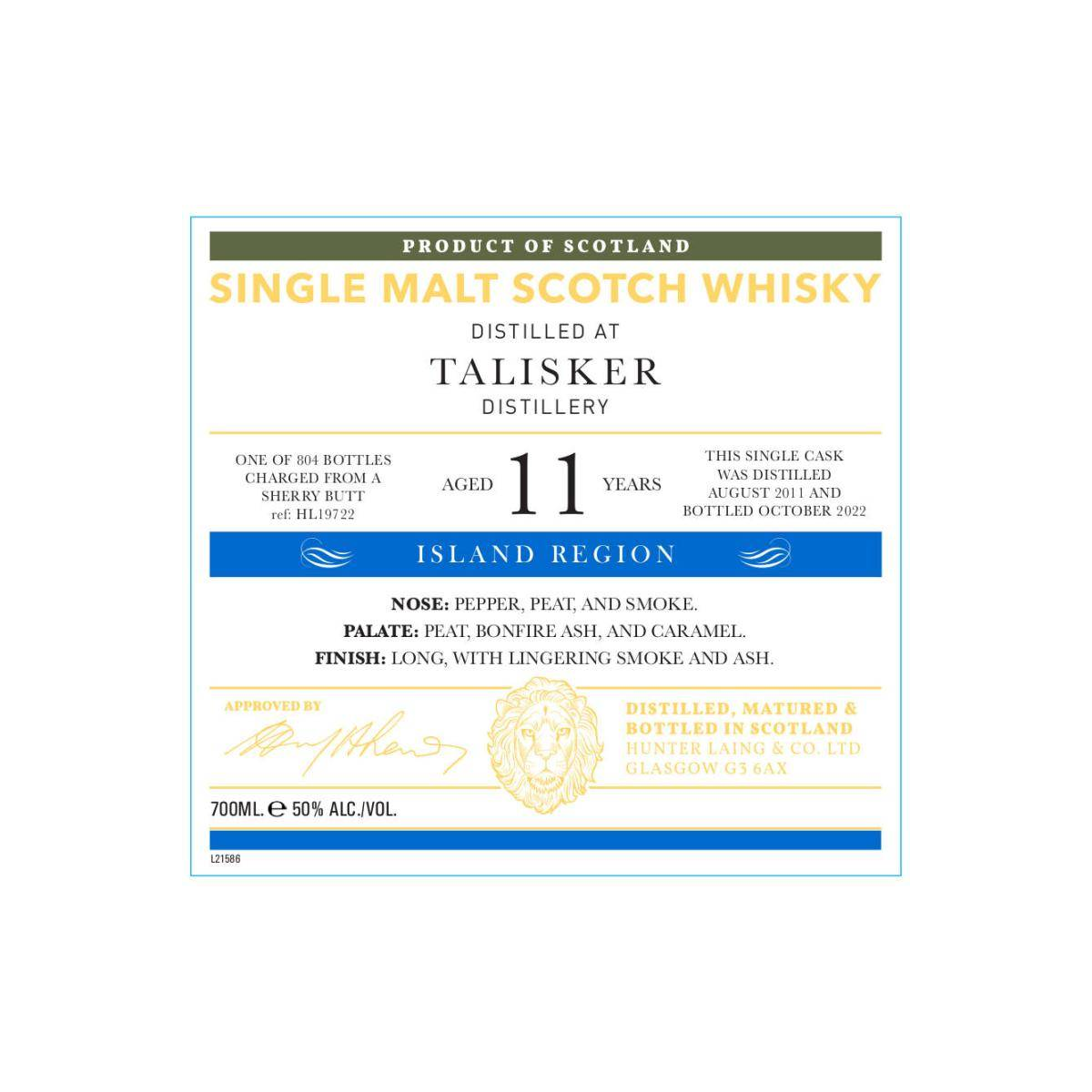 Talisker Old Malt Cask 2011 11 Years Single Malt Whisky 2
