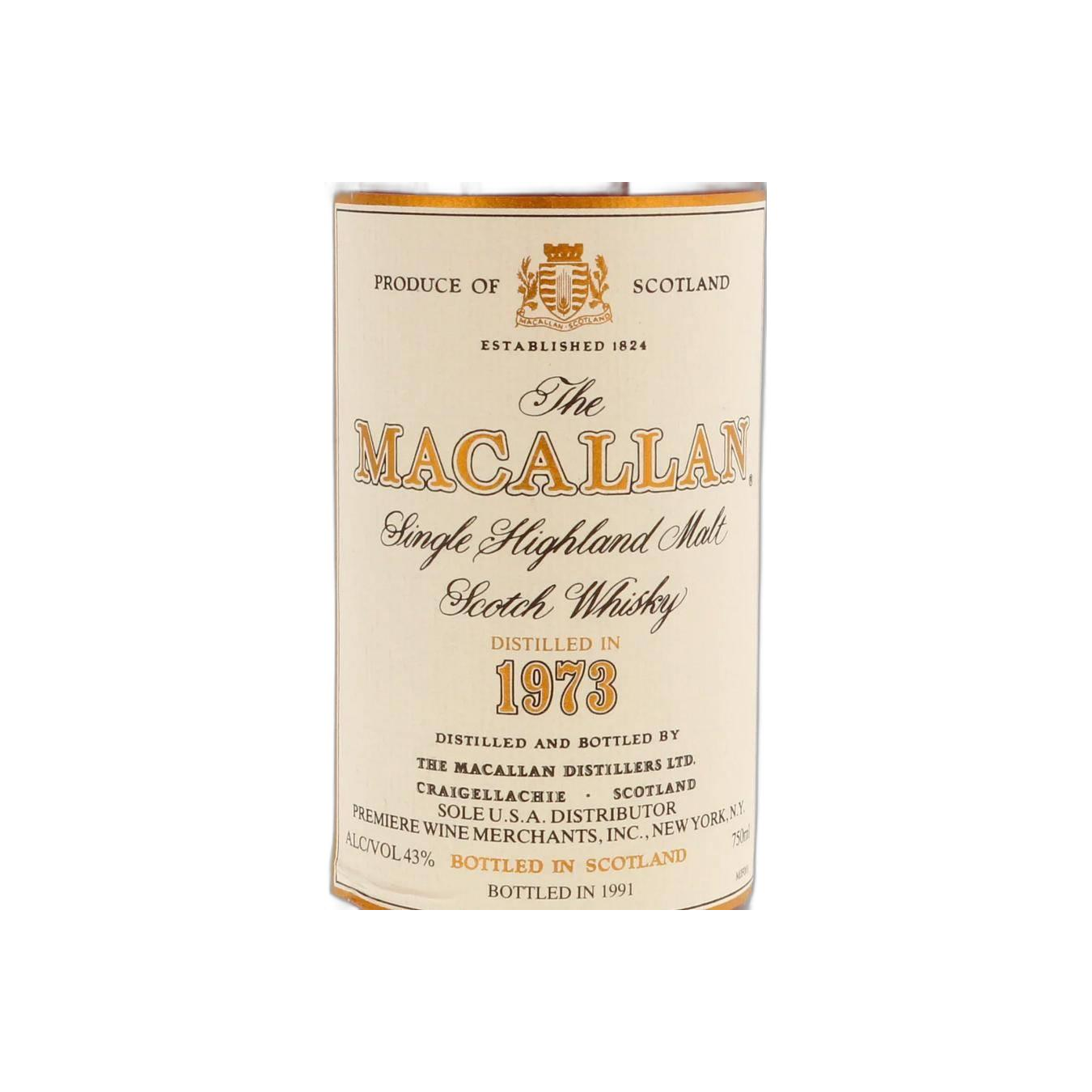 The Macallan 1973 18 Years Single Malt Whisky