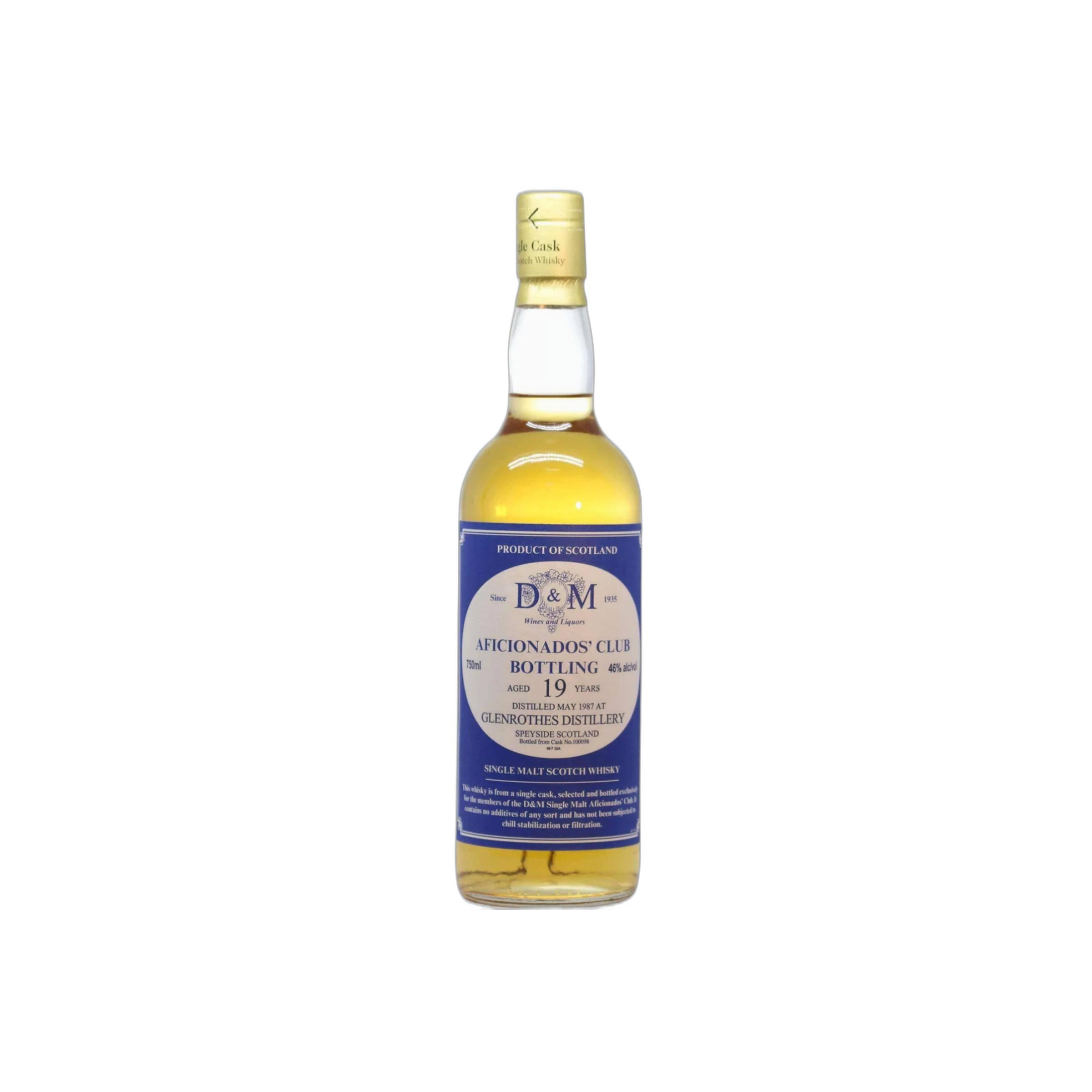 The Glenrothes 1987 19 Years Single Malt Whisky