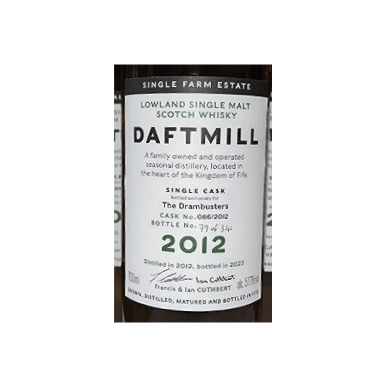 Daftmill Single Cask 2012 9 Years Single Malt Whisky 2