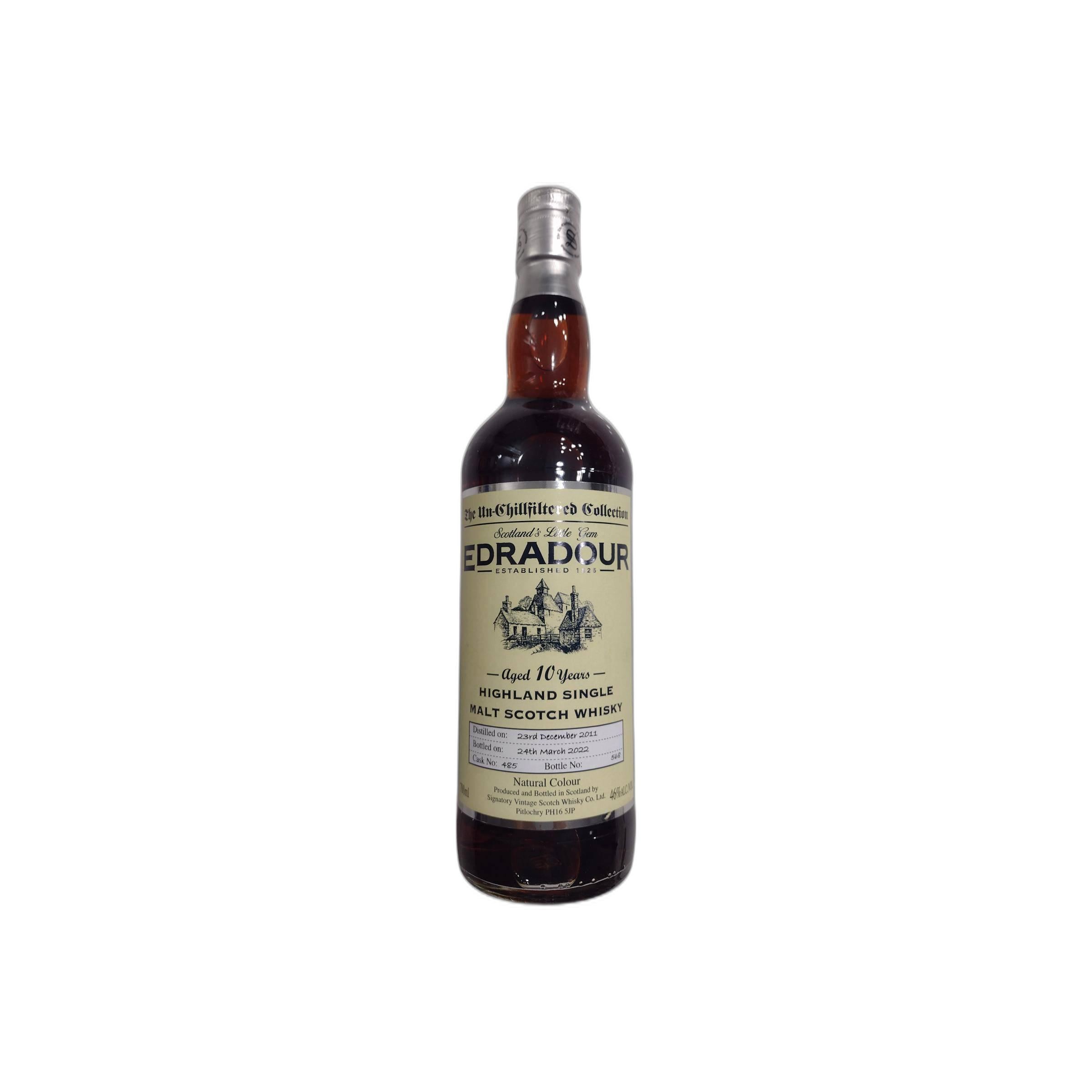 Edradour The Un-Chillfiltered Collection 2011 10 Years Single Malt Whisky