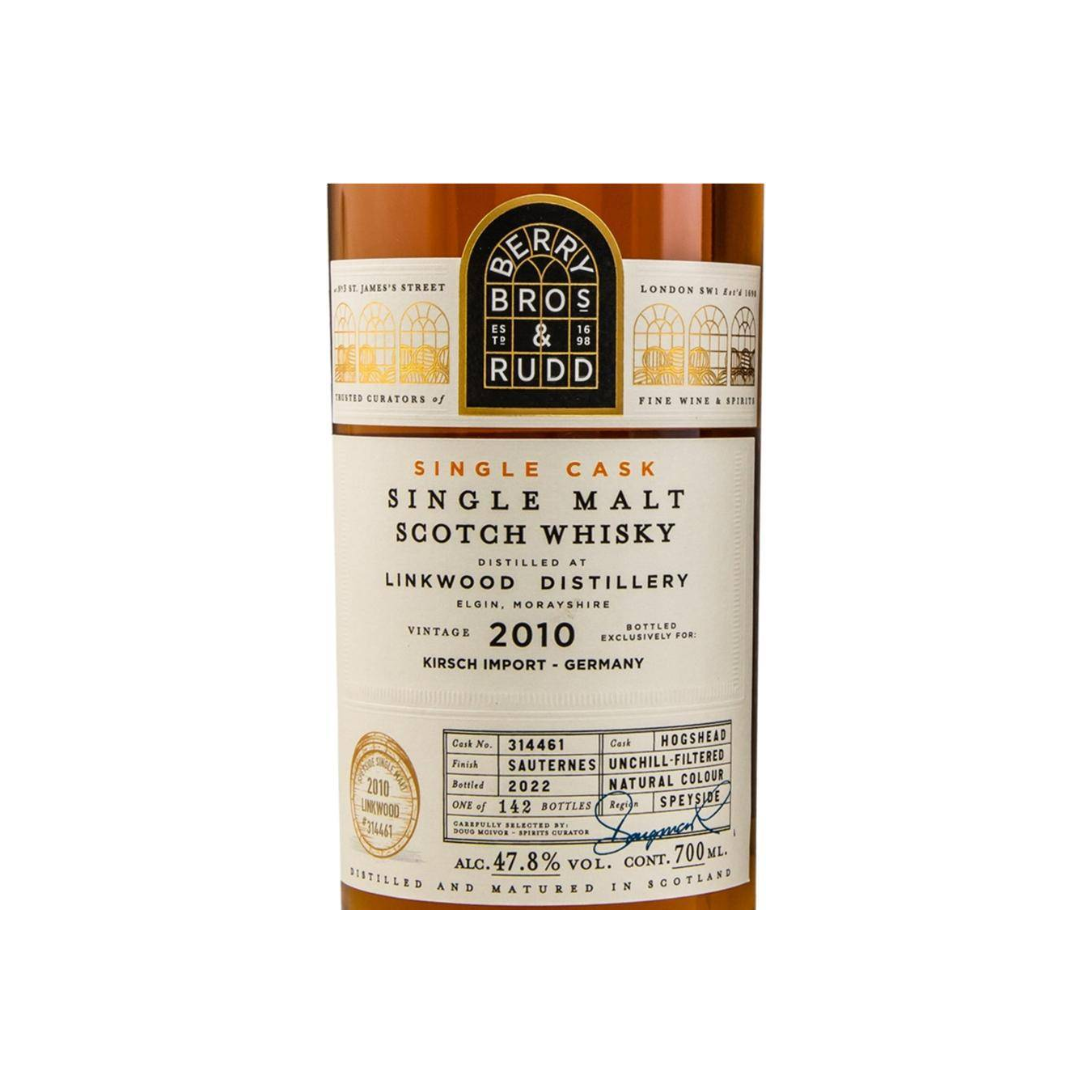 Berry Bros. & Rudd Single Cask 2010 12 Years Single Malt Whisky 3