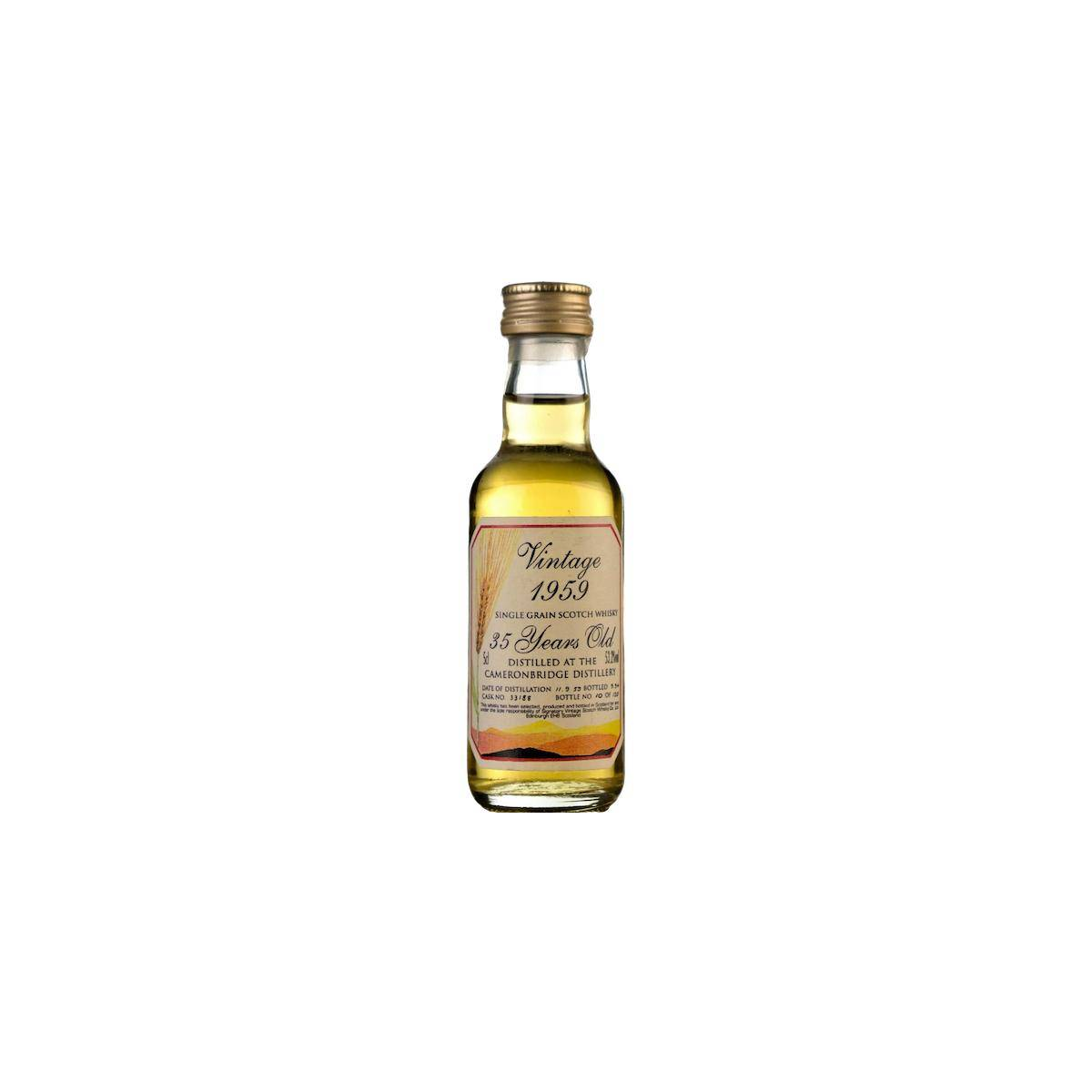 Cameronbridge 1959 35 Years Single Grain Whisky