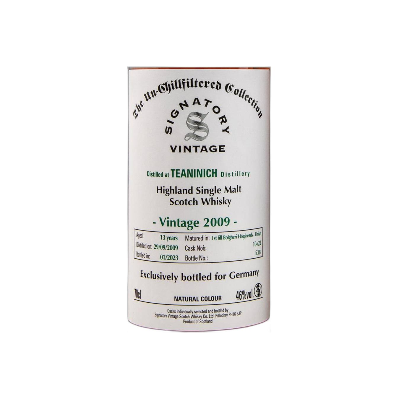 Teaninich The Un-Chillfiltered Collection 2009 13 Years Single Malt Whisky 2
