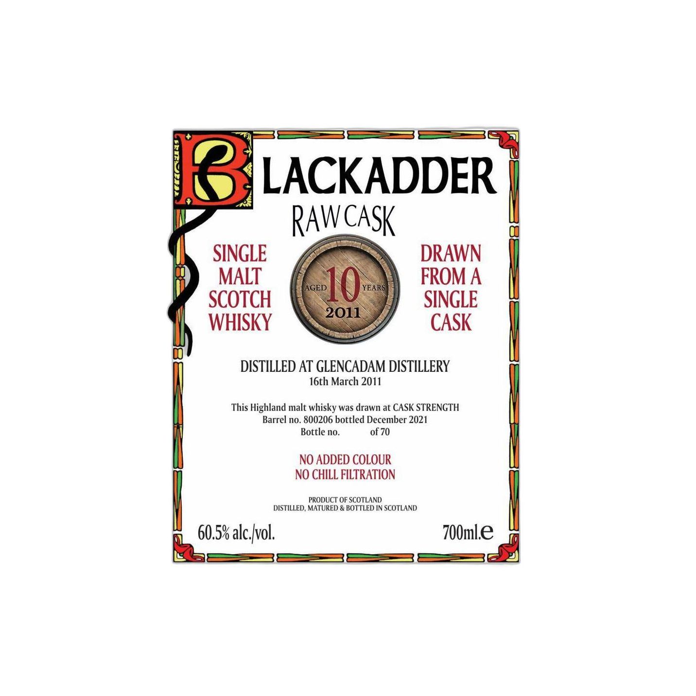 Glencadam Raw Cask 2011 10 Years Single Malt Whisky