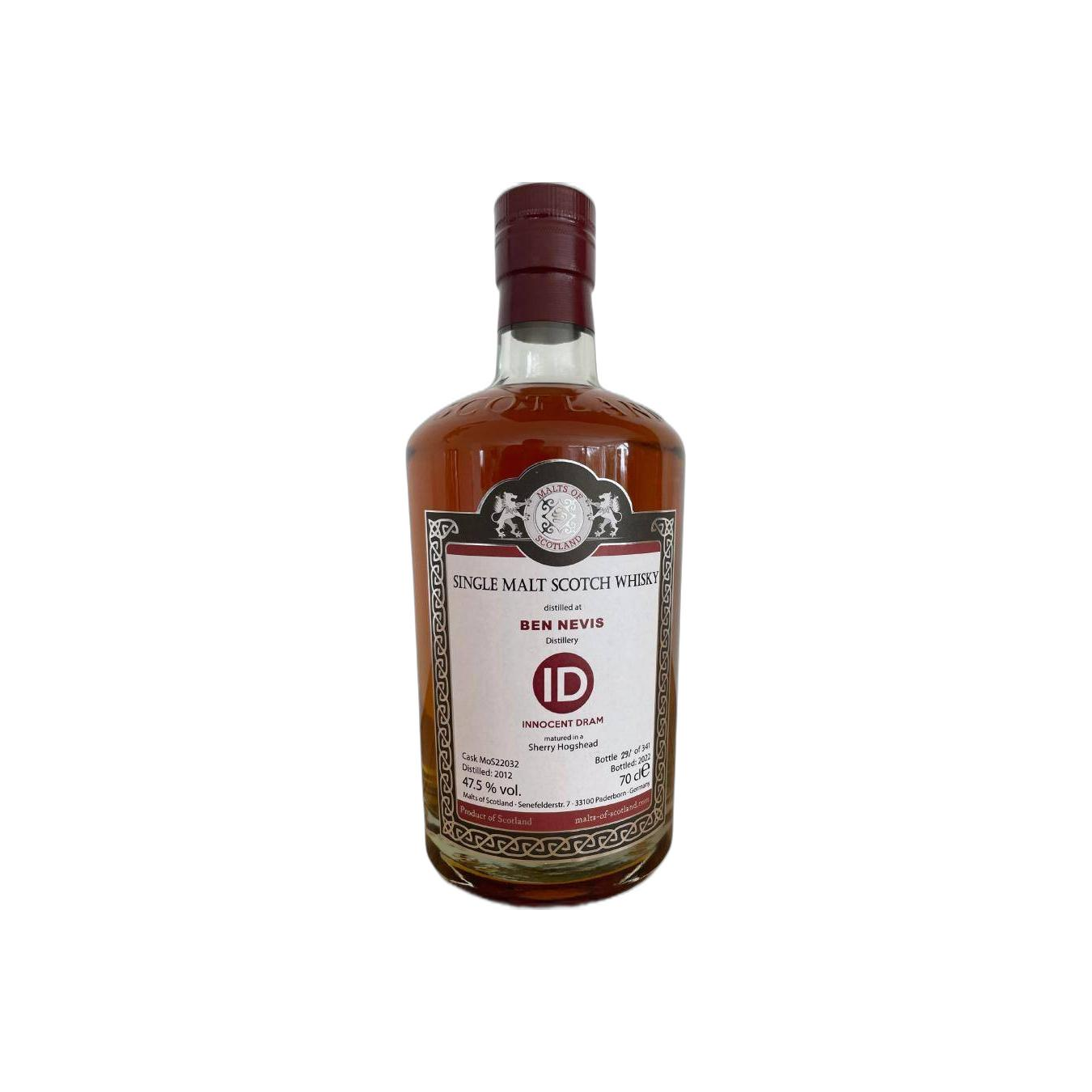 Ben Nevis 2012 10 Years Single Malt Whisky