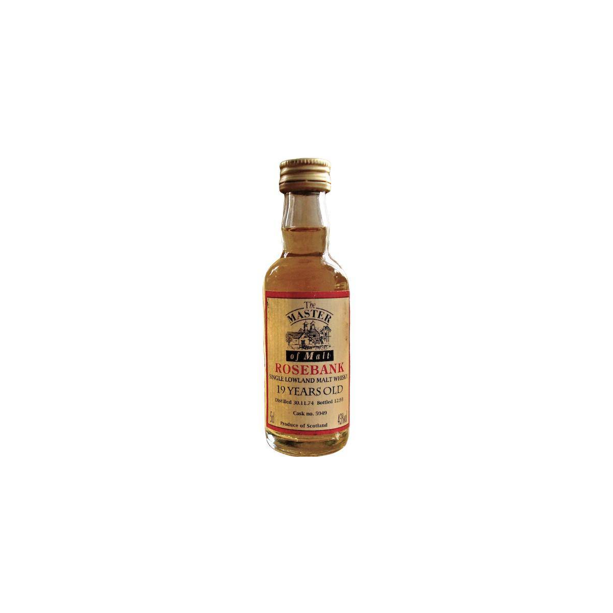 Rosebank Miniature 1974 19 Years Single Malt Whisky