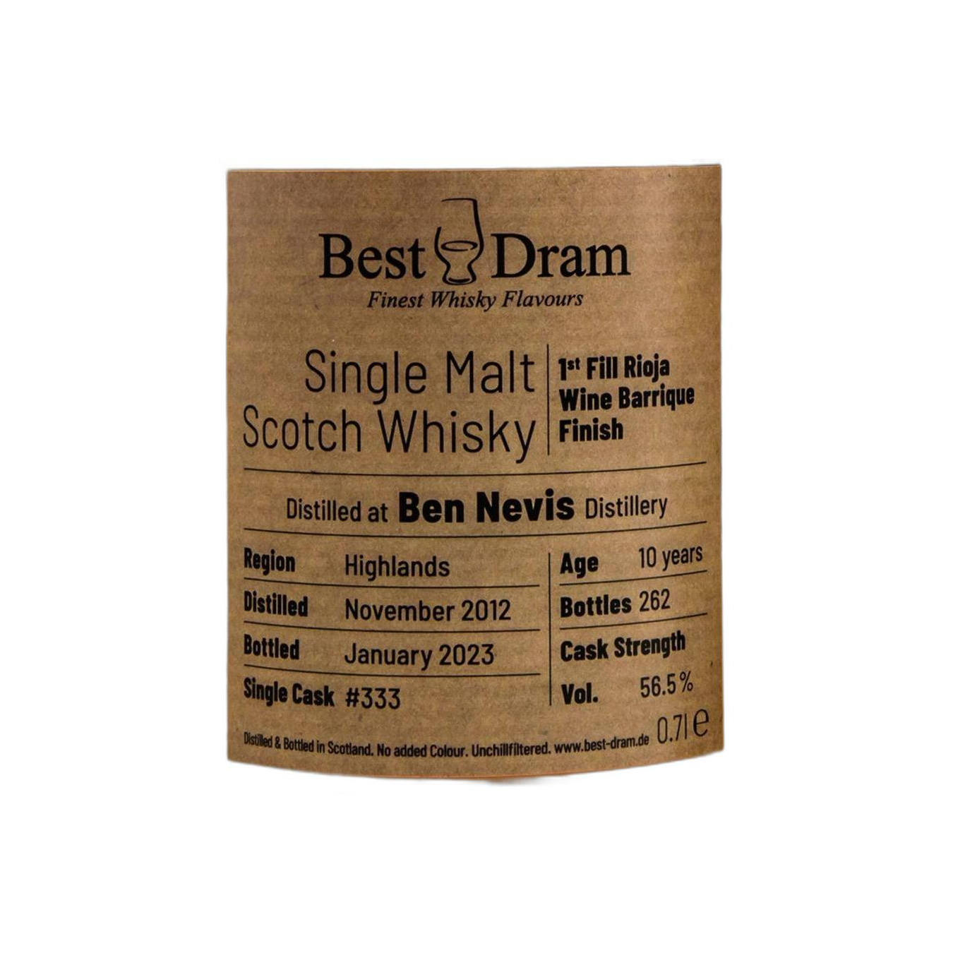 Ben Nevis 2012 10 Years Single Malt Whisky 3