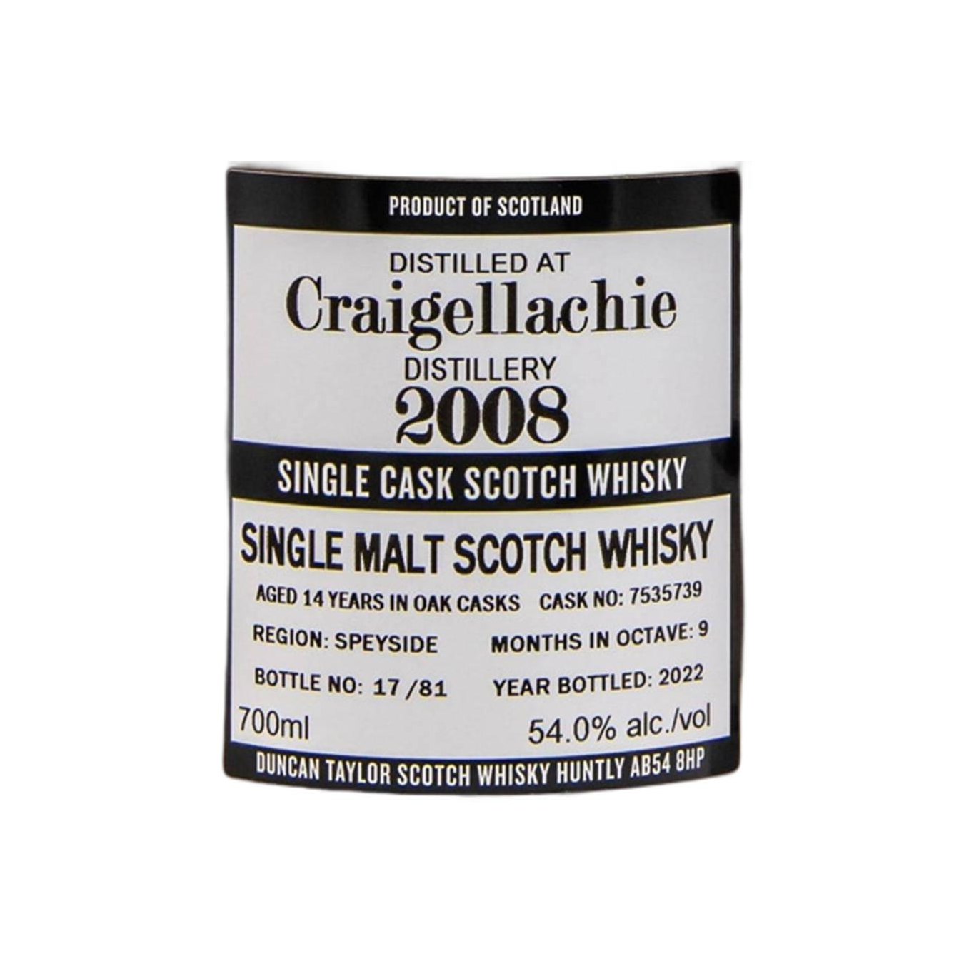 Craigellachie The Octave 2008 14 Years Single Malt Whisky 3
