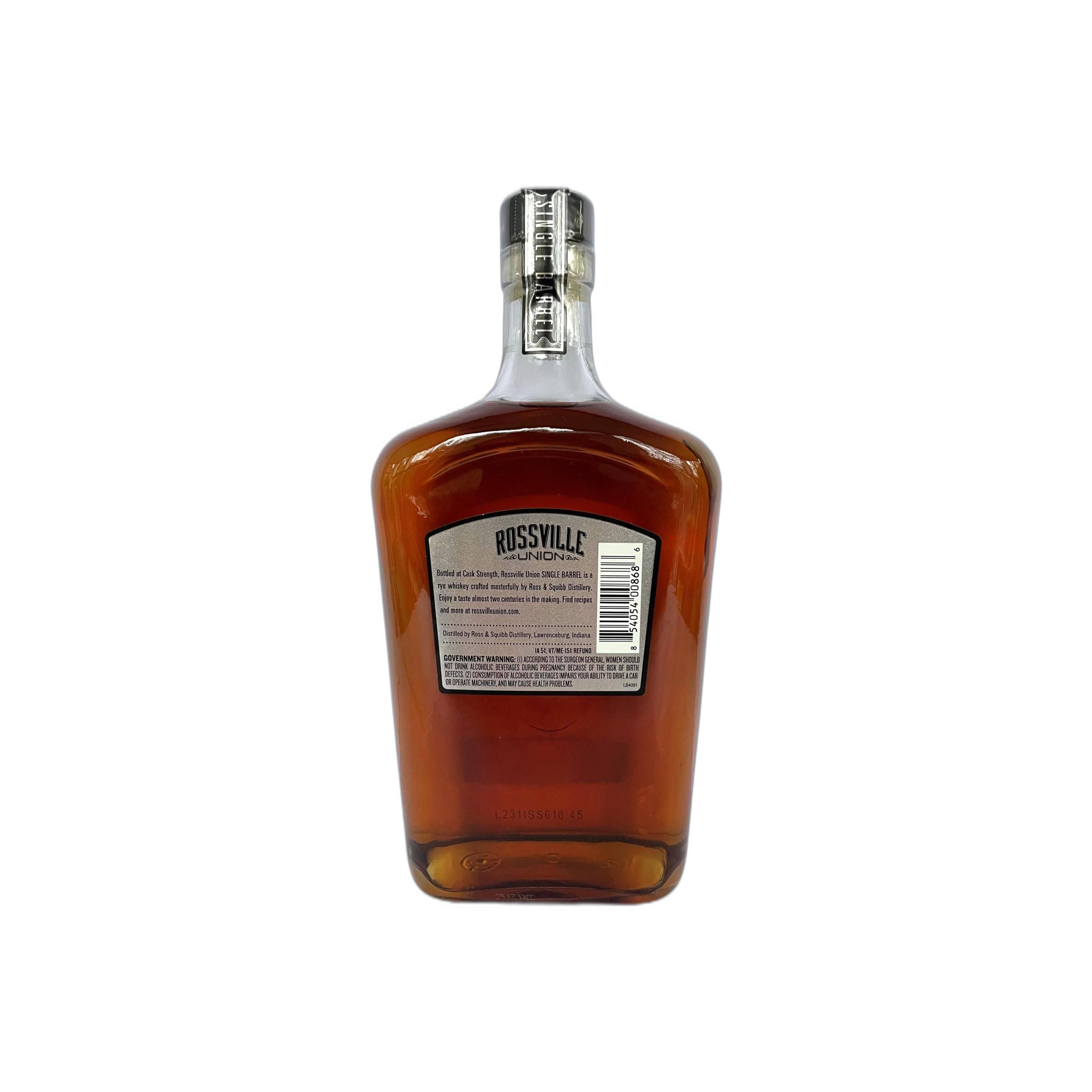 Rossville Union Master Crafted Straight Rye Whiskey 2