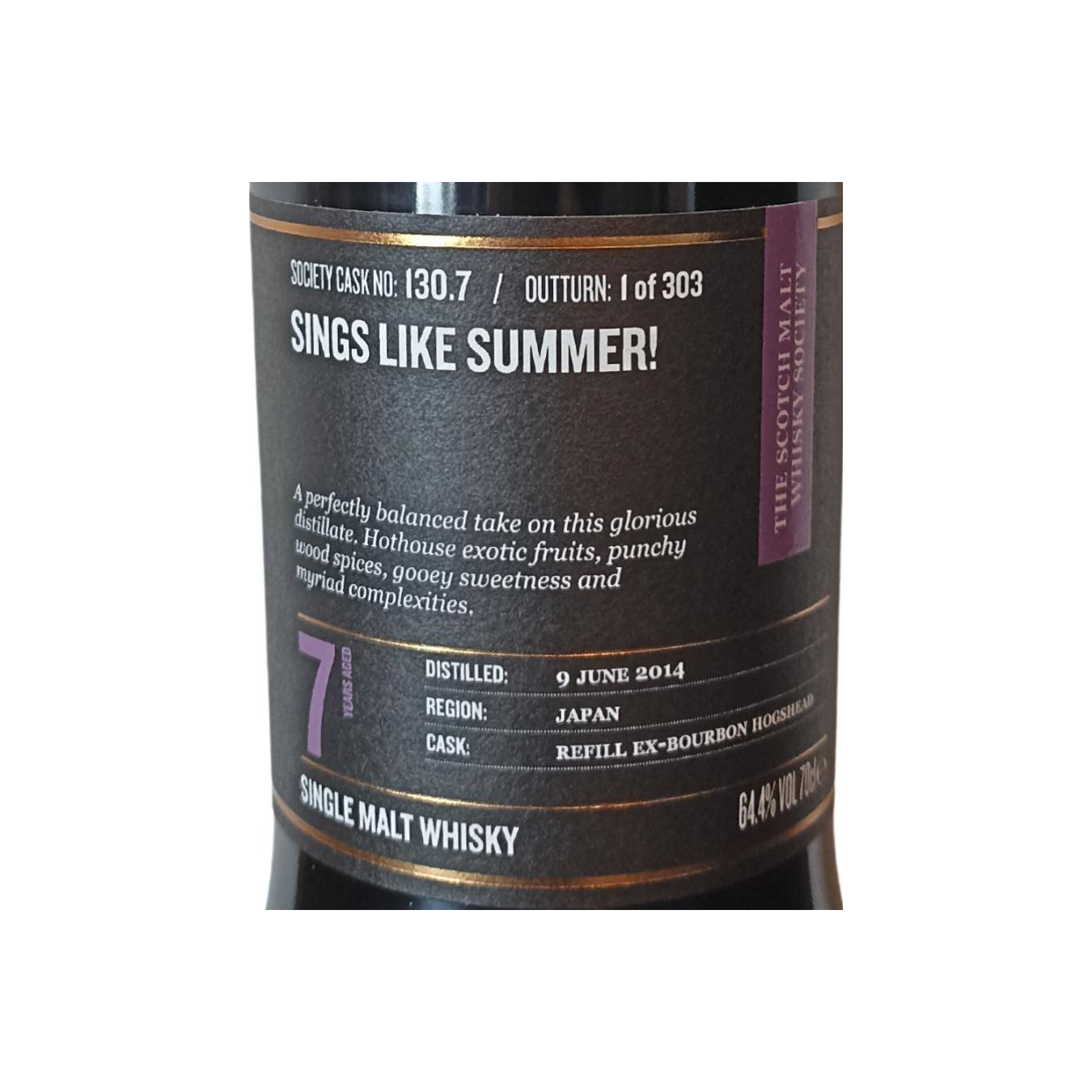 The Scotch Malt Whisky Society 2014 7 Years Single Malt Whisky 2