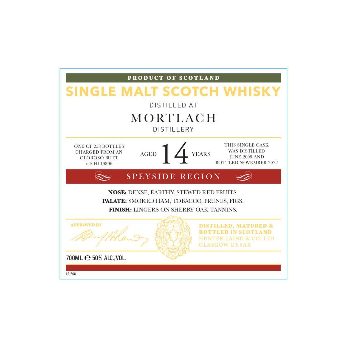 Mortlach Old Malt Cask 2008 14 Years Single Malt Whisky 3