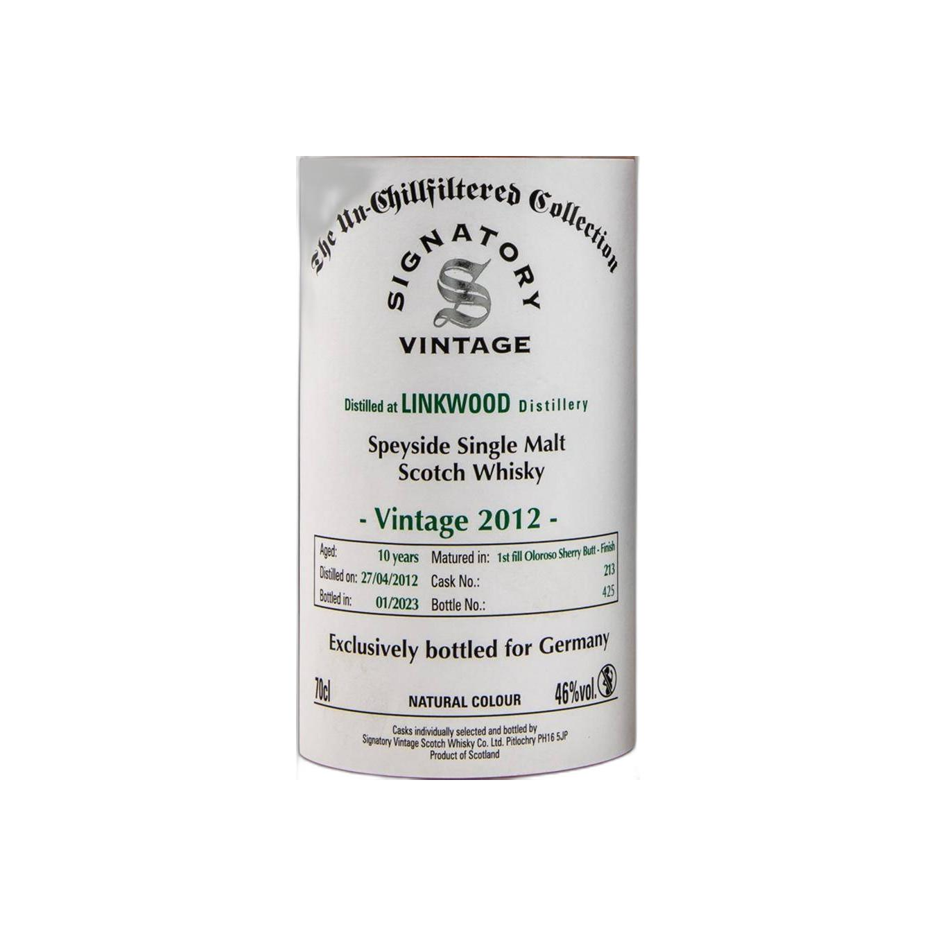Signatory Vintage The Un-Chillfiltered Collection 2012 10 Years Single Malt Whisky 2