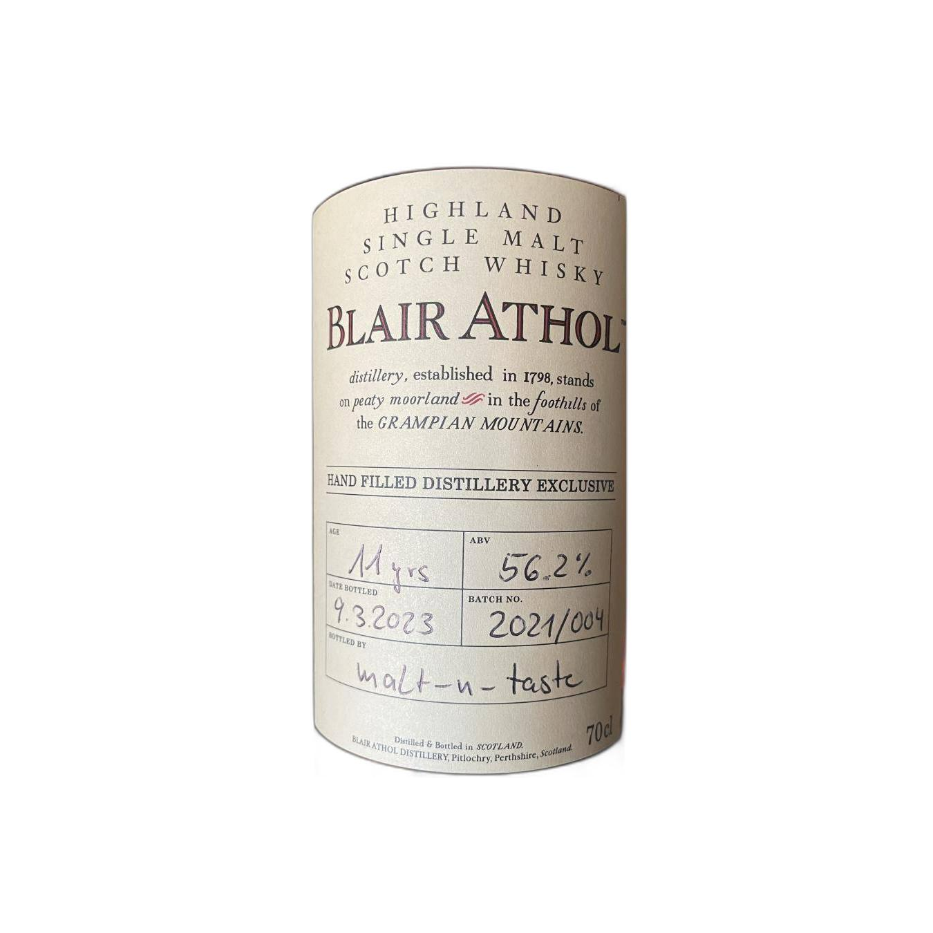 Blair Athol 11 Years Single Malt Whisky