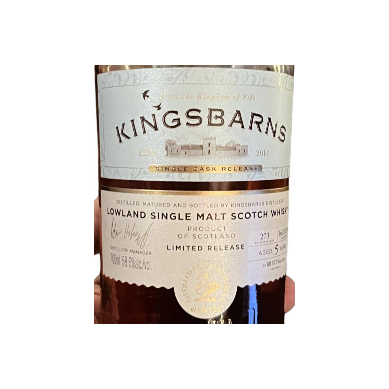 Kingsbarns 5 Years Single Malt Whisky
