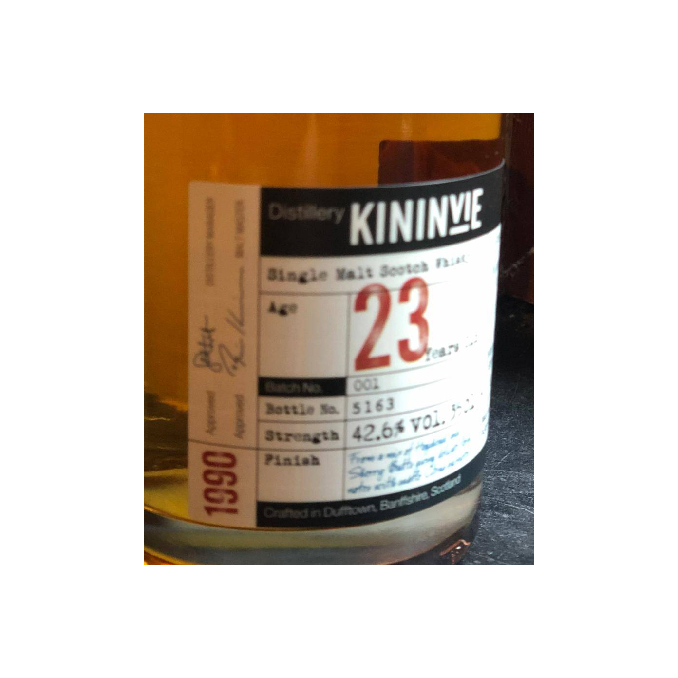 Kininvie 1990 23 Years Single Malt Whisky 3