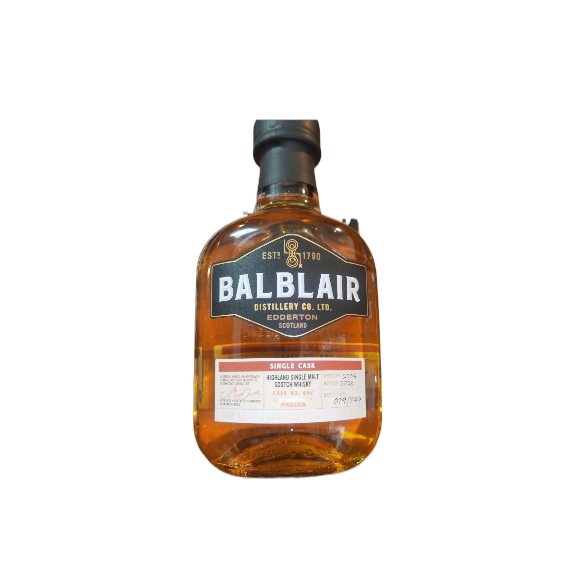 Balblair Single Cask 2006 17 Years Single Malt Whisky