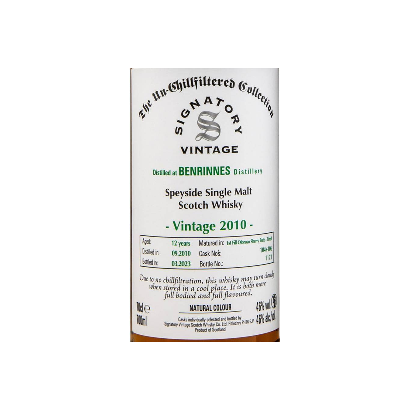 Signatory Vintage The Un-Chillfiltered Collection 2010 12 Years Single Malt Whisky 2