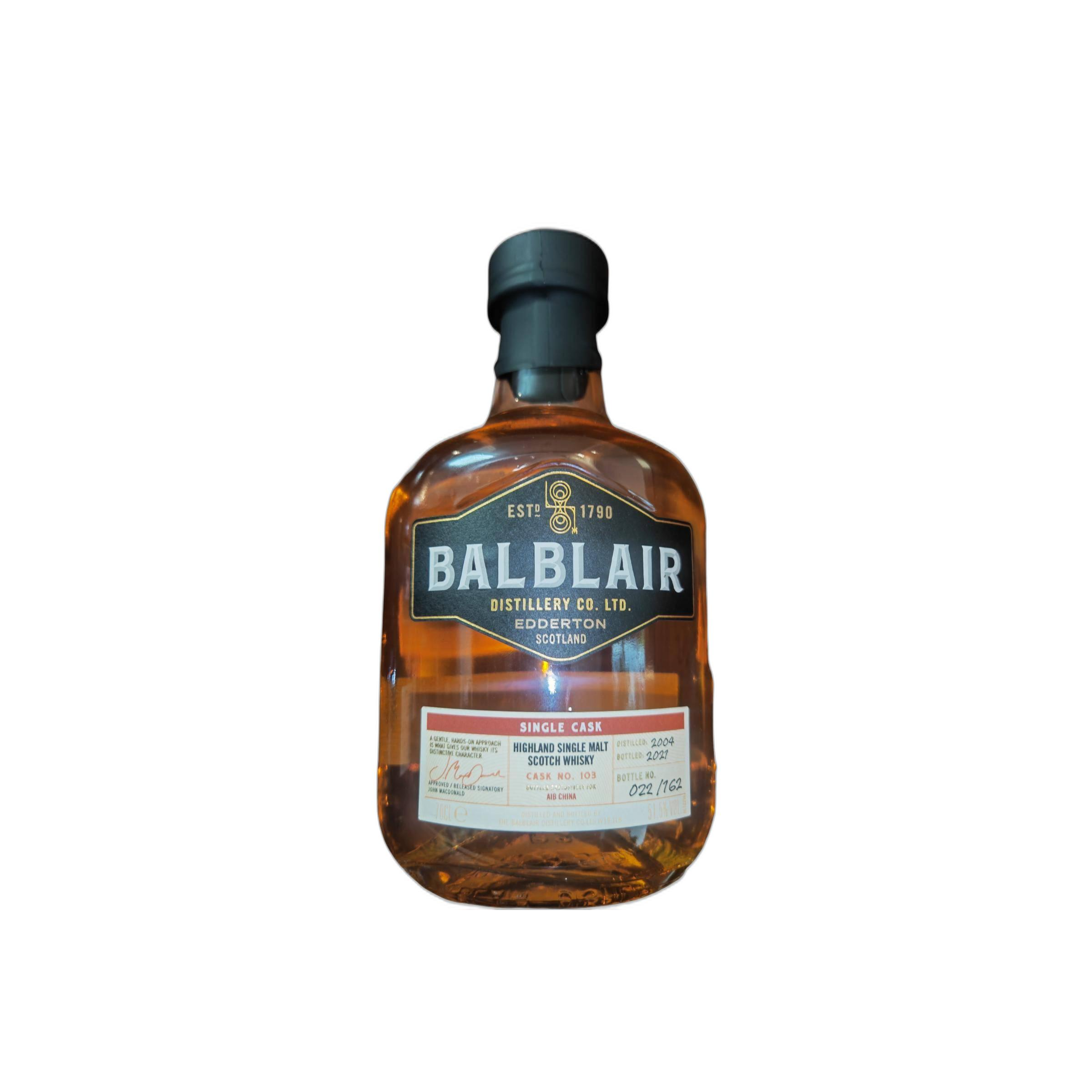Balblair Single Cask 2004 17 Years Single Malt Whisky