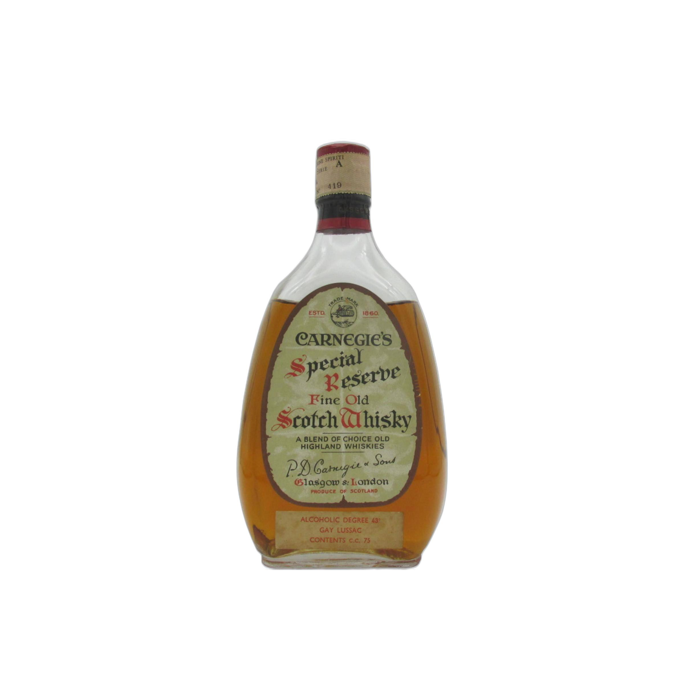 Carnegie&amp;#x27;s Special Reserve