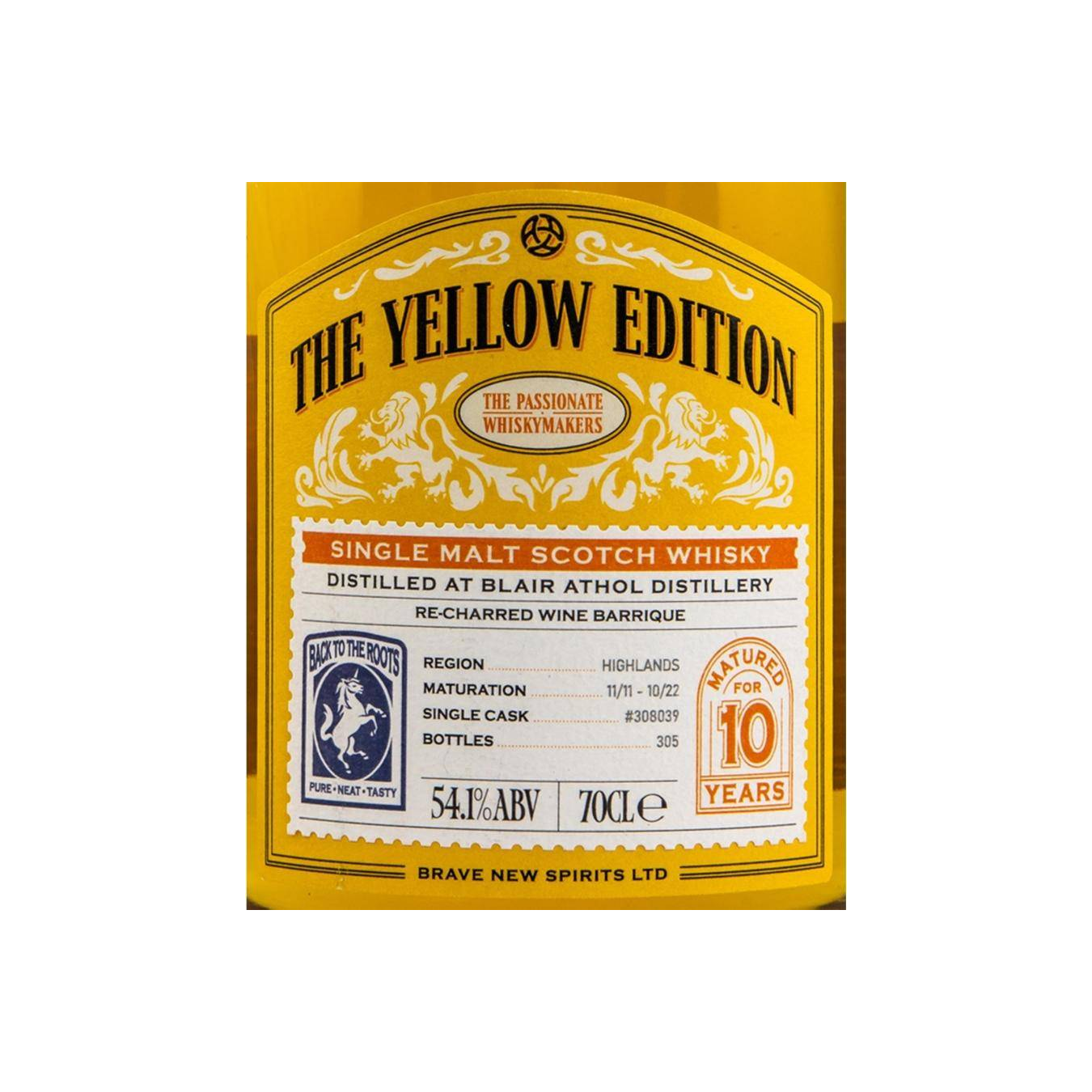 Blair Athol 2011 10 Years Single Malt Whisky 3