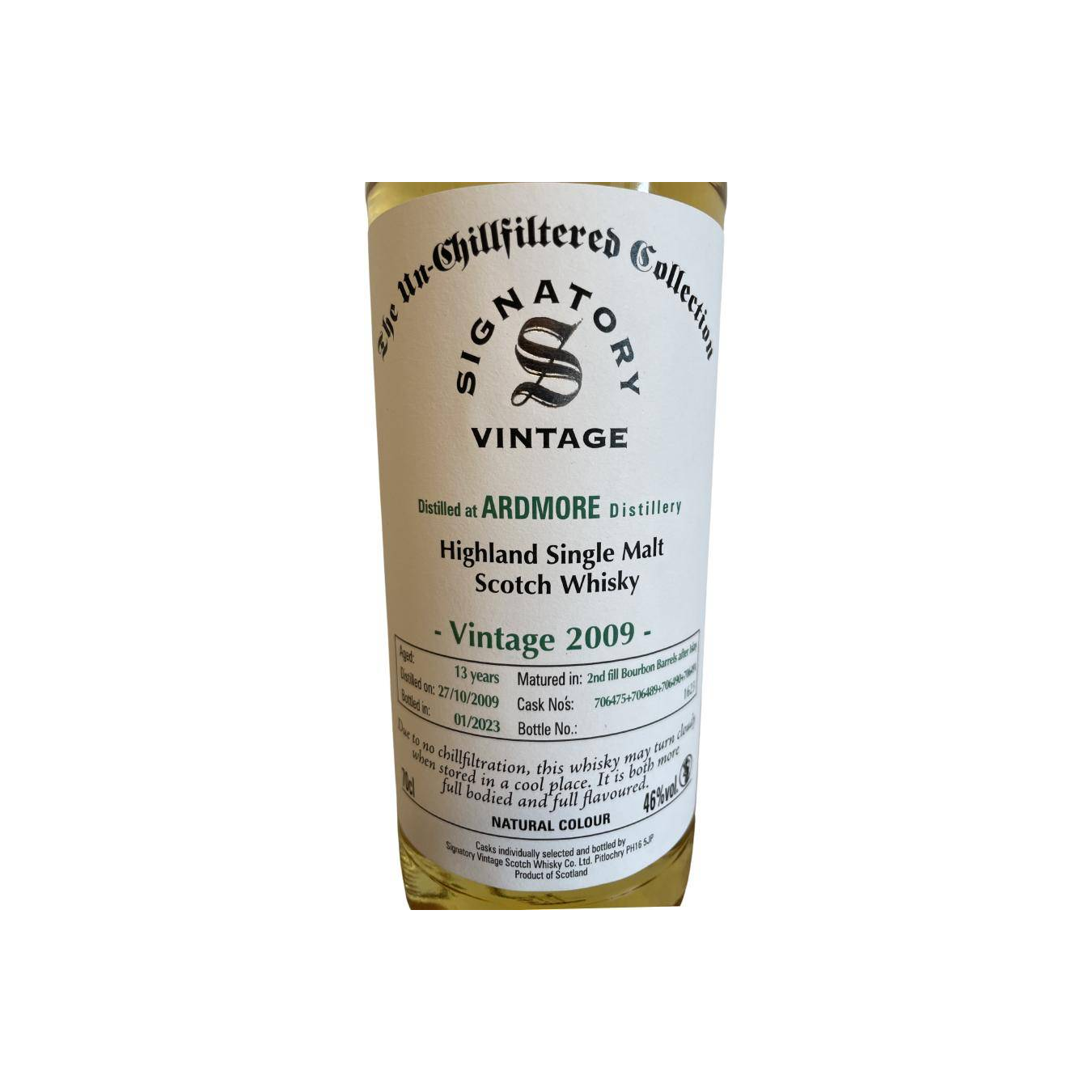 Ardmore The Un-Chillfiltered Collection 2009 13 Years Single Malt Whisky 2