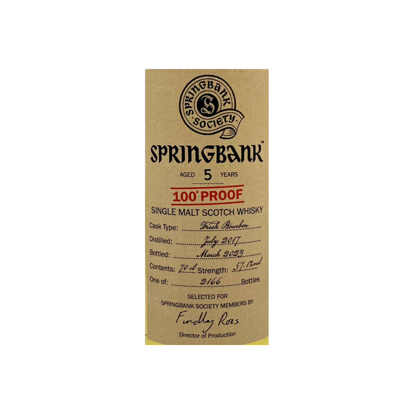 Springbank 2017 5 Years Single Malt Whisky 2