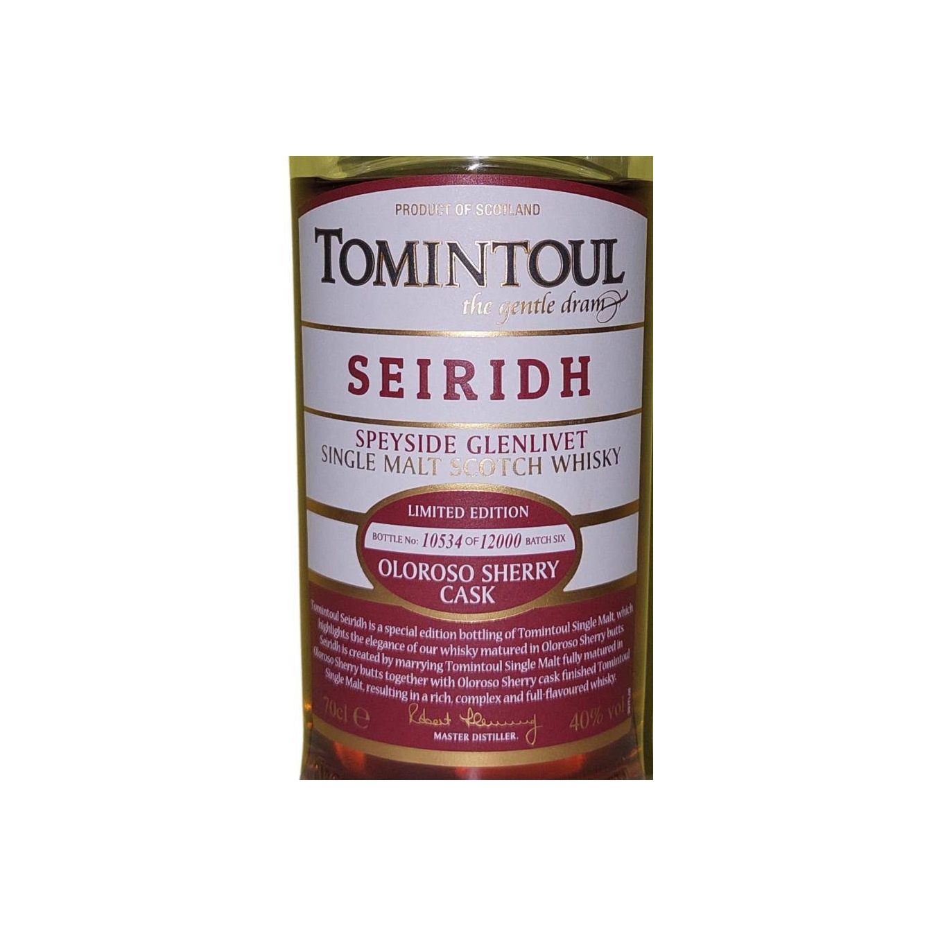 Tomintoul Single Malt Whisky