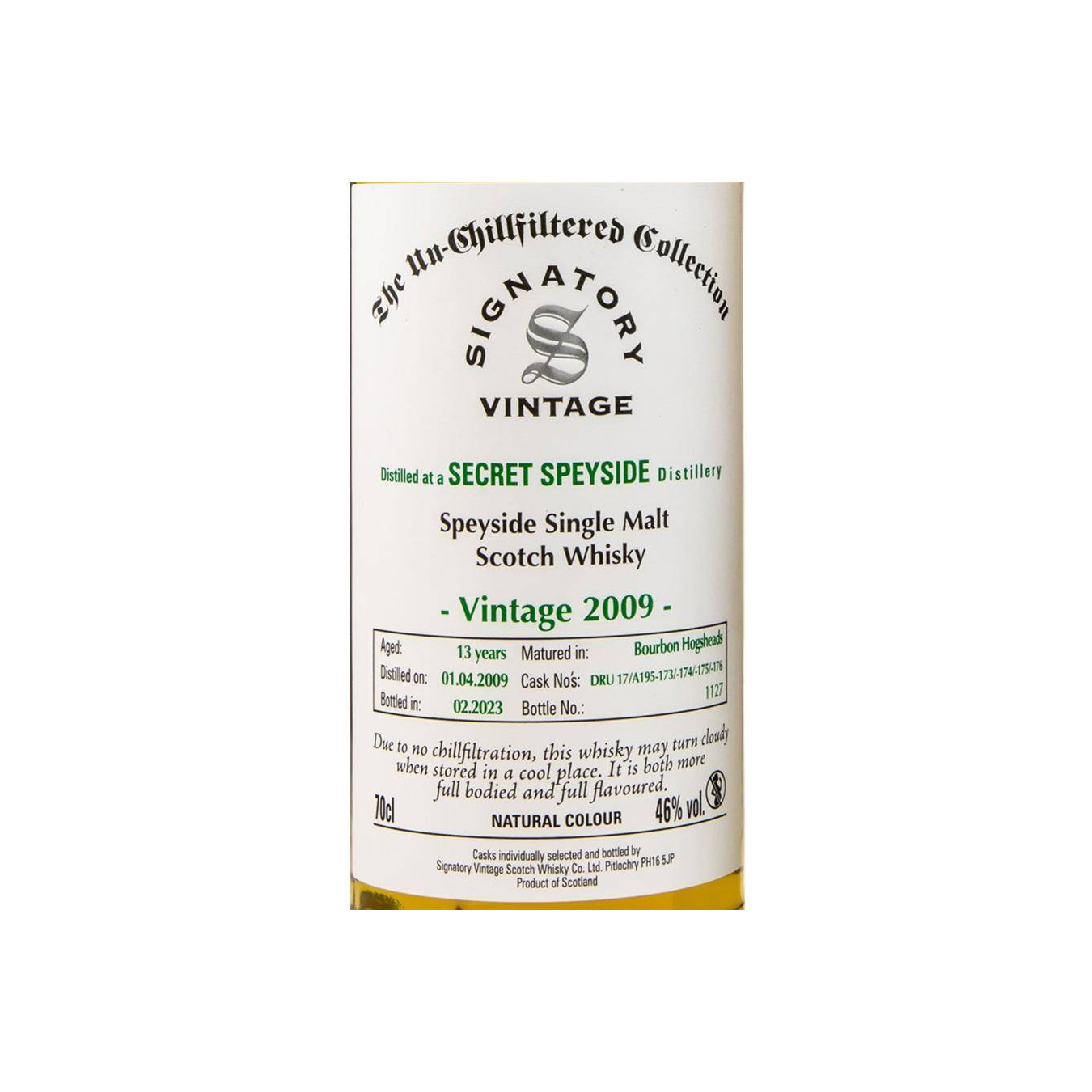 Signatory Vintage The Un-Chillfiltered Collection 2009 13 Years Single Malt Whisky 2