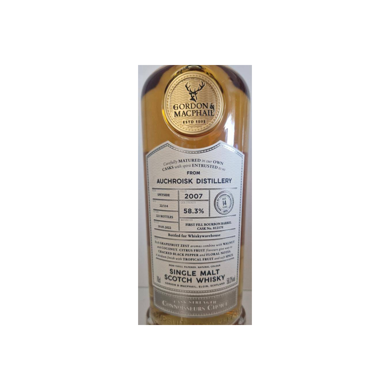 Gordon & MacPhail Connoisseurs Choice - Cask Strength 2007 14 Years Single Malt Whisky