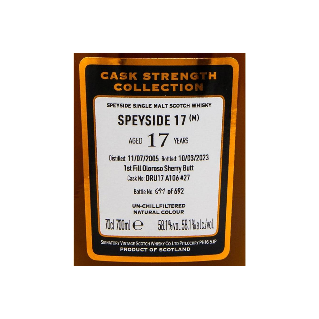 Signatory Vintage Cask Strength Collection 2005 17 Years Single Malt Whisky 2