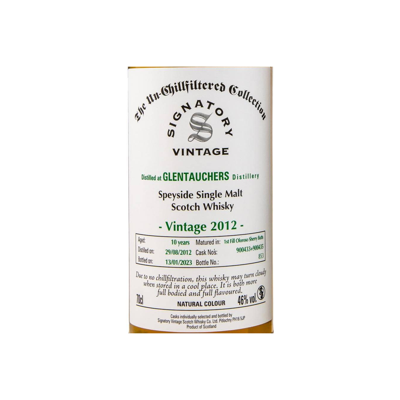Signatory Vintage The Un-Chillfiltered Collection 2012 10 Years Single Malt Whisky 2