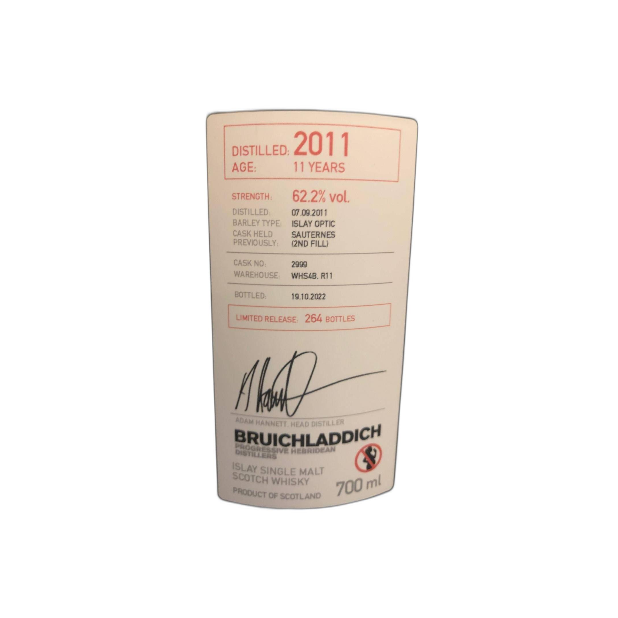 Bruichladdich 2011 11 Years Single Malt Whisky 2