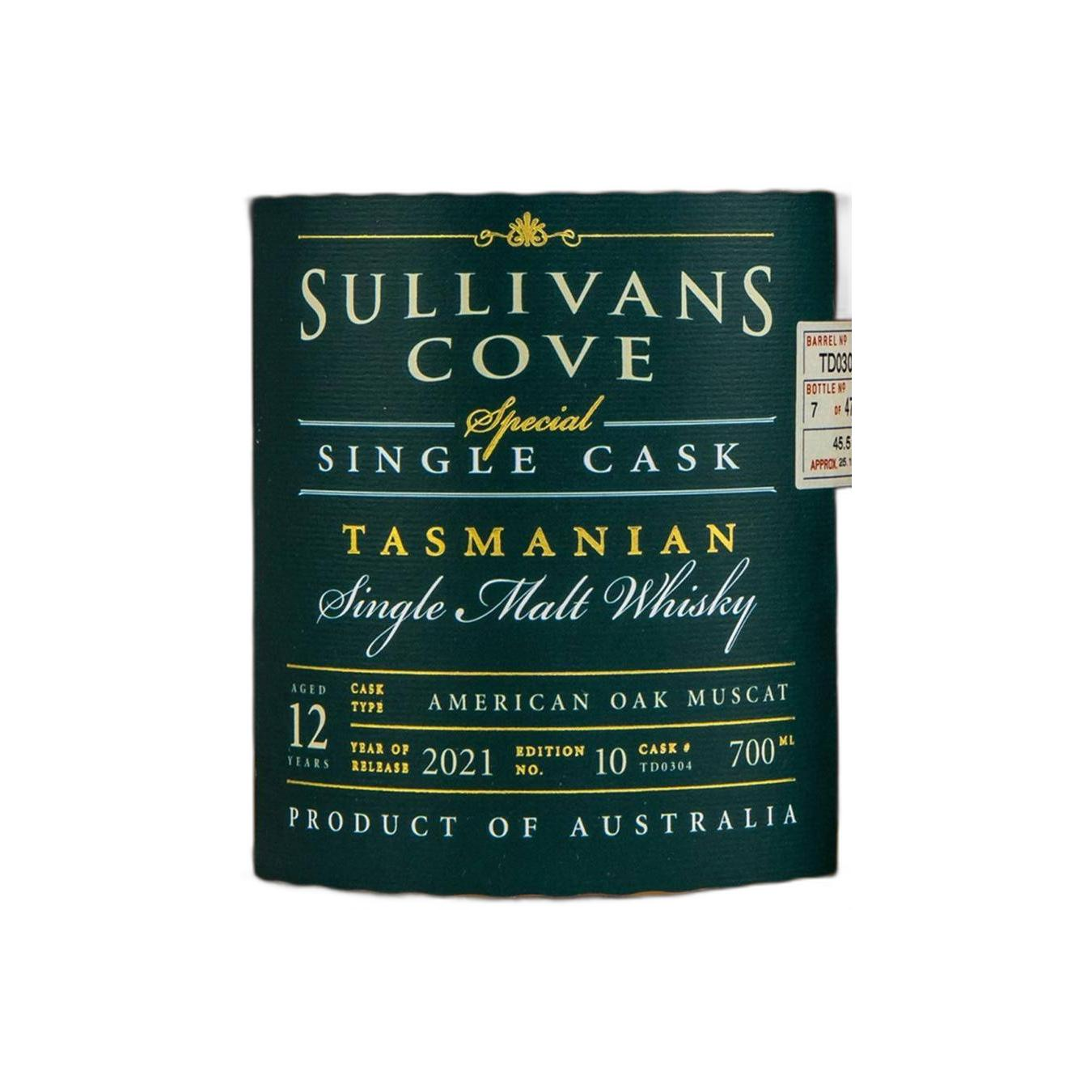 Sullivans Cove 2008 12 Years Single Malt Whisky 3