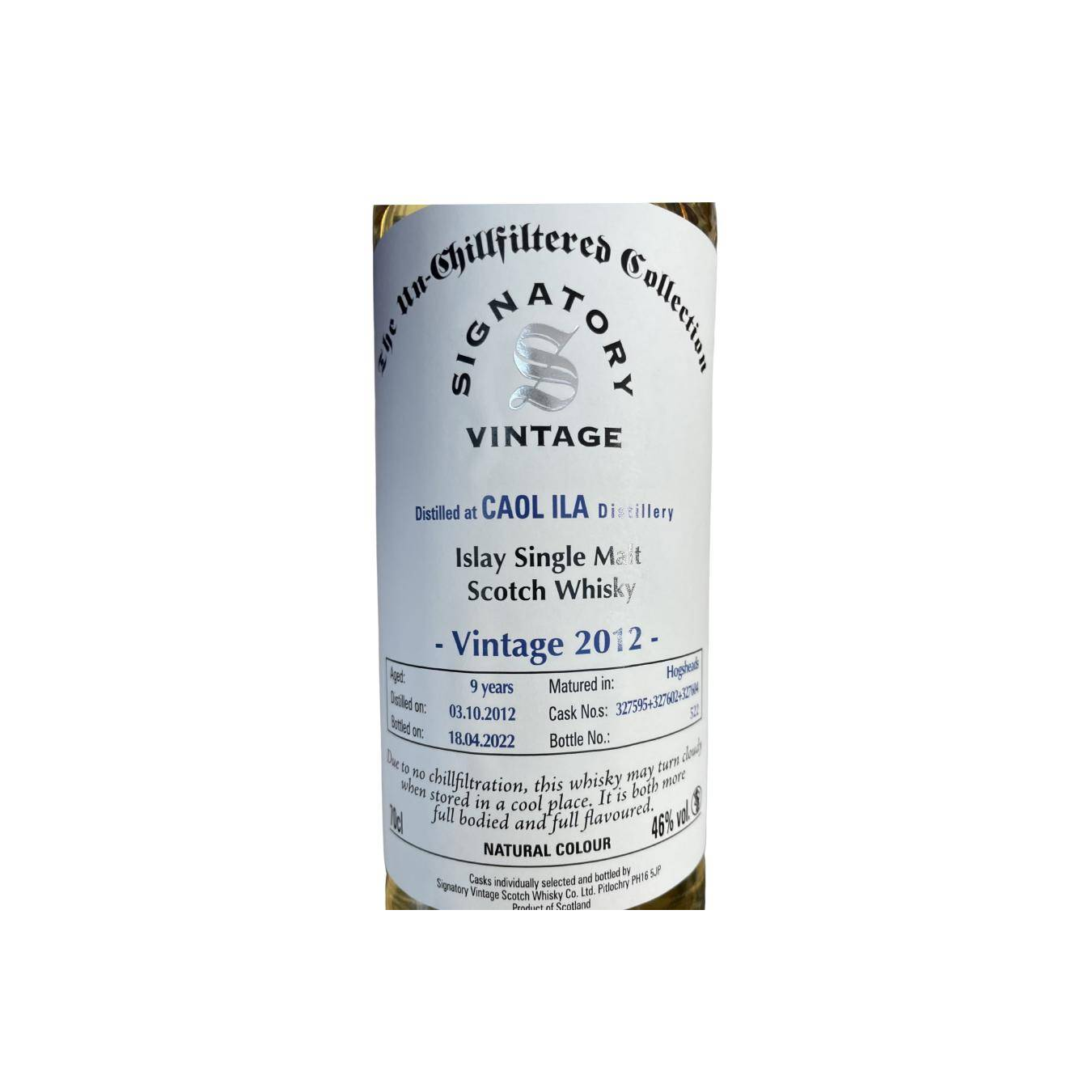 Caol Ila The Un-Chillfiltered Collection 2012 9 Years Single Malt Whisky