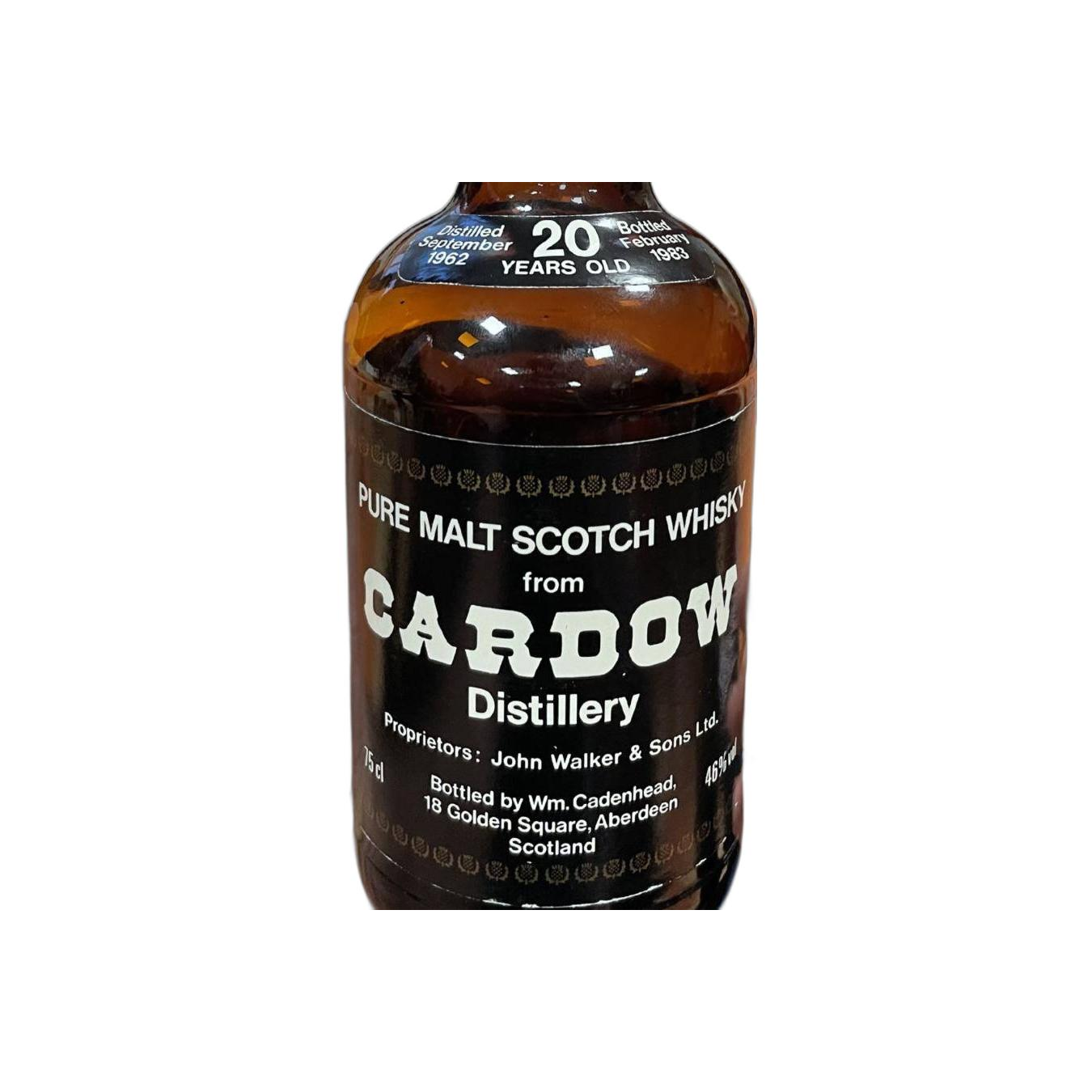 Cardhu 1962 20 Years Single Malt Whisky