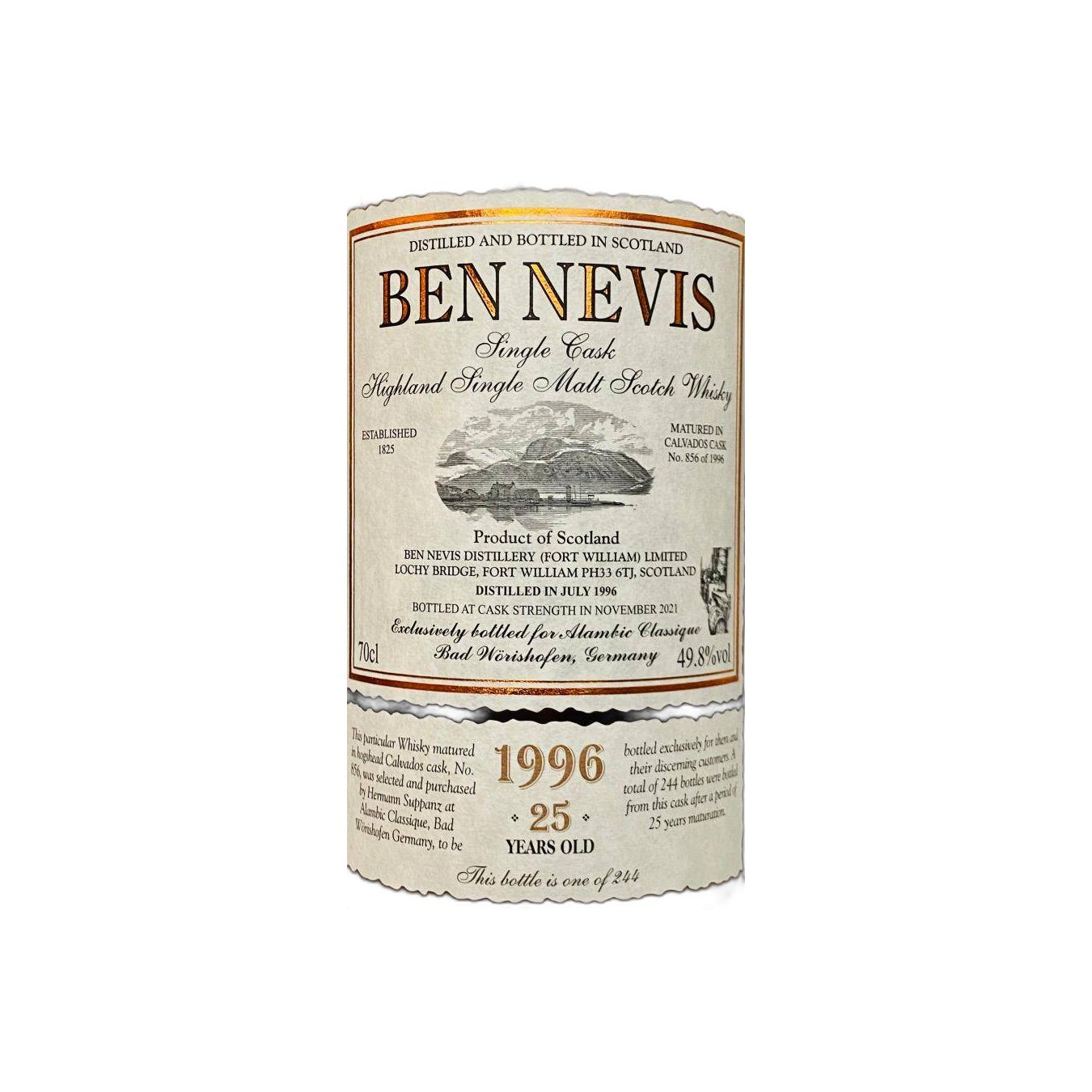 Ben Nevis 1996 25 Years Single Malt Whisky 2