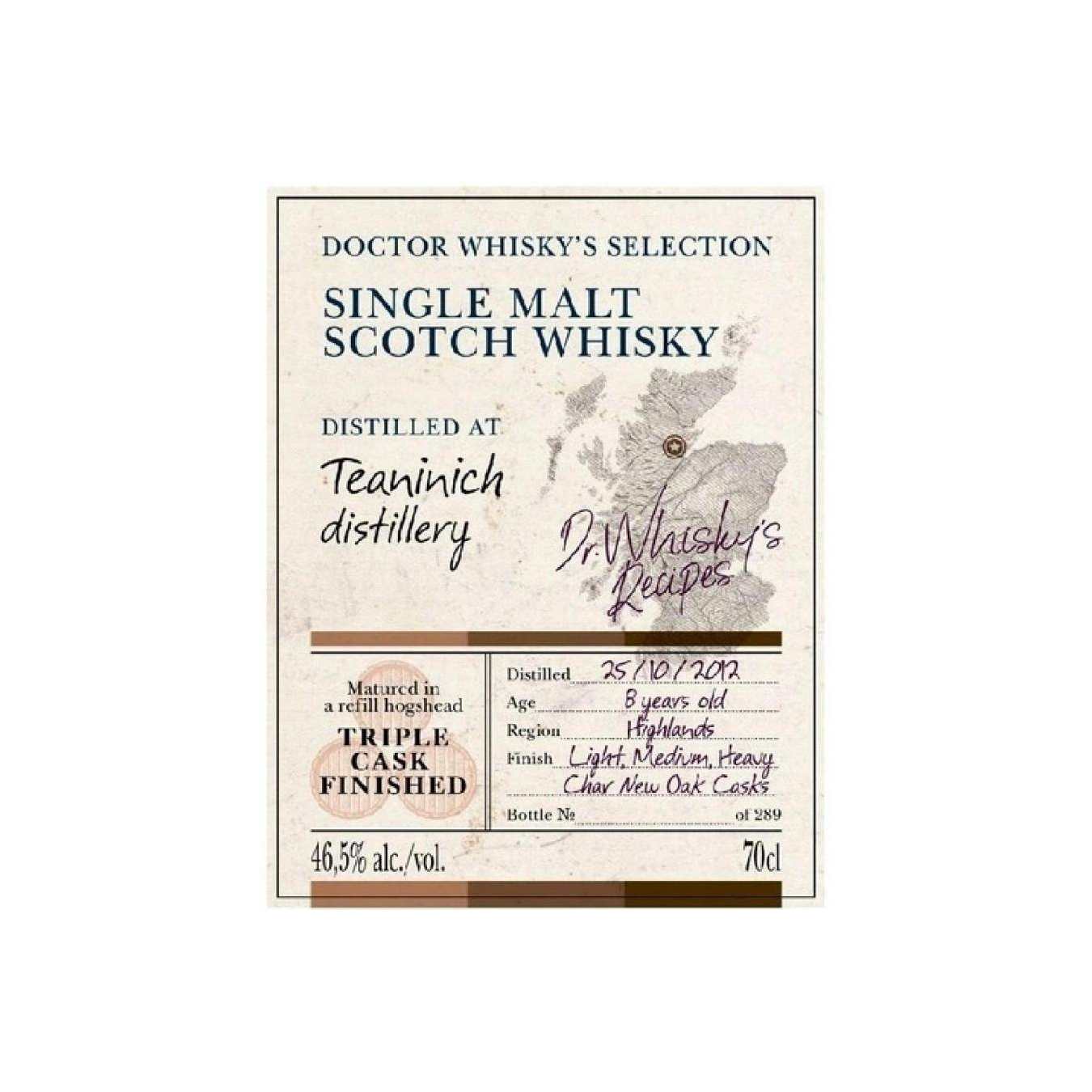 Teaninich 2012 8 Years Single Malt Whisky