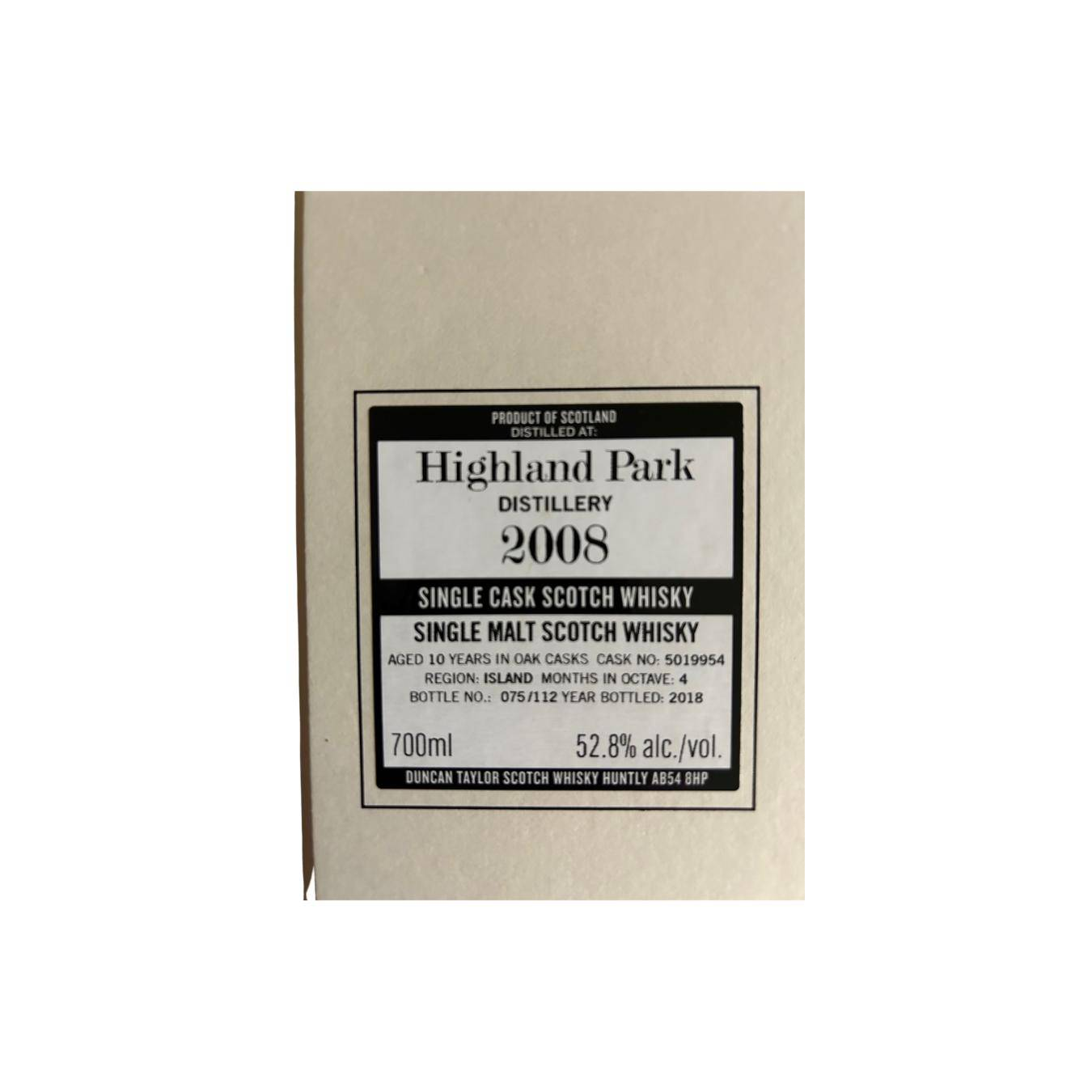 Highland Park The Octave 2008 10 Years Single Malt Whisky