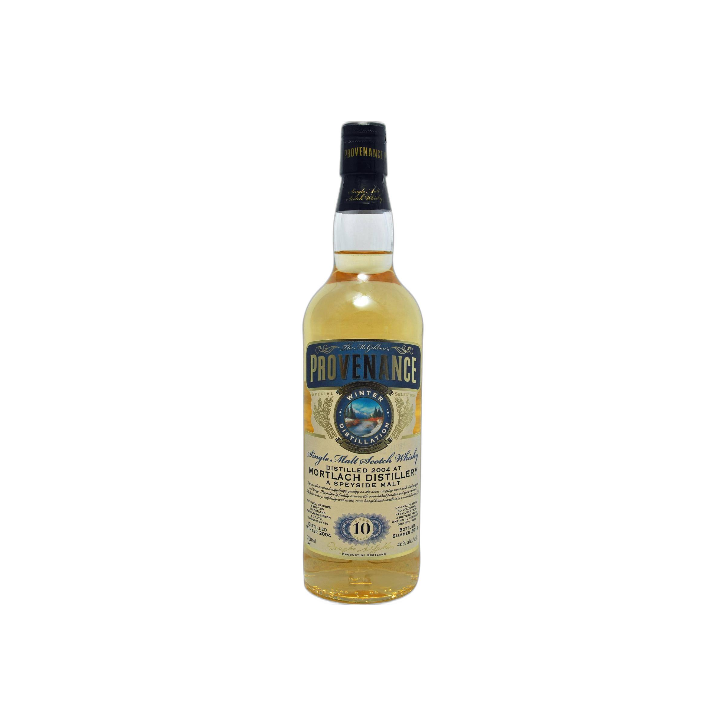Mortlach McGibbon's Provenance 2004 10 Years Single Malt Whisky