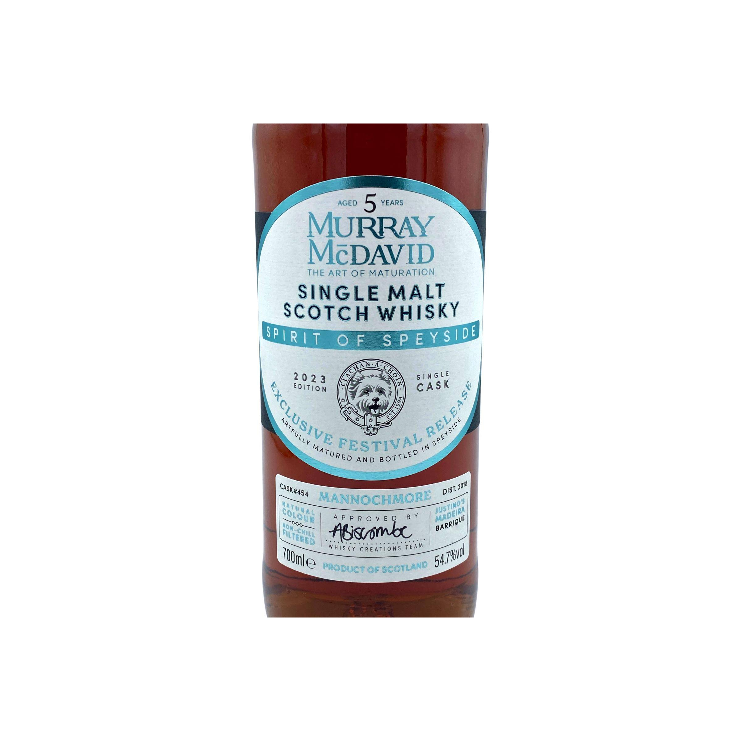 Murray McDavid 2018 5 Years Single Malt Whisky 2