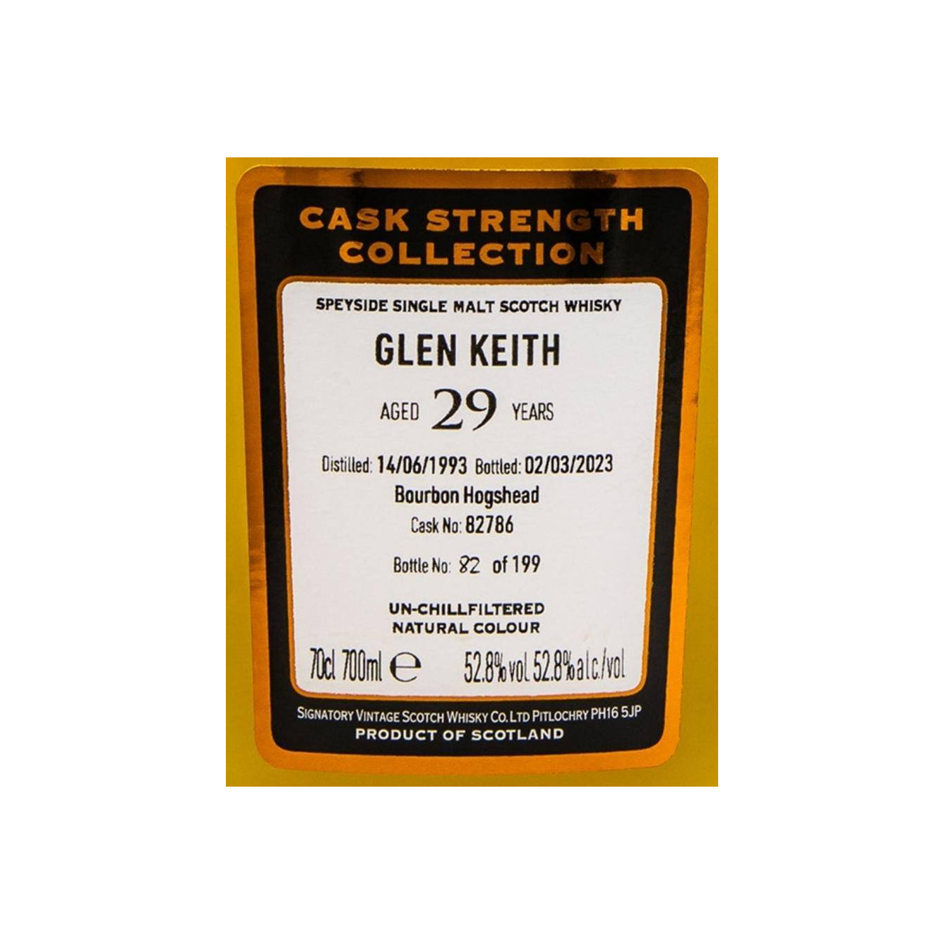 Glen Keith Cask Strength Collection 1993 29 Years Single Malt Whisky 2
