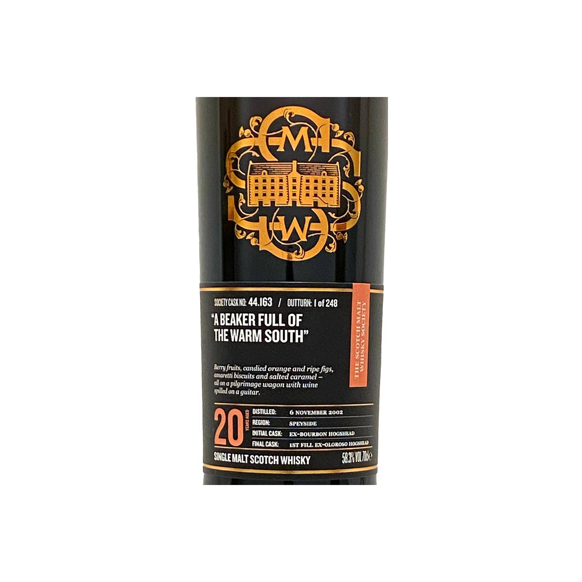 The Scotch Malt Whisky Society 2002 20 Years Single Malt Whisky 2