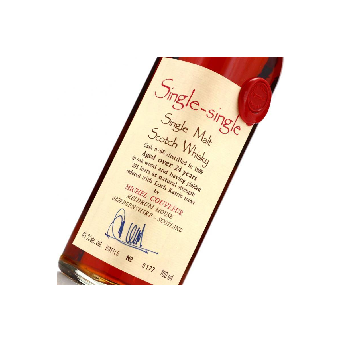 Michel Couvreur 1969 24 Years Single Malt Whisky 2
