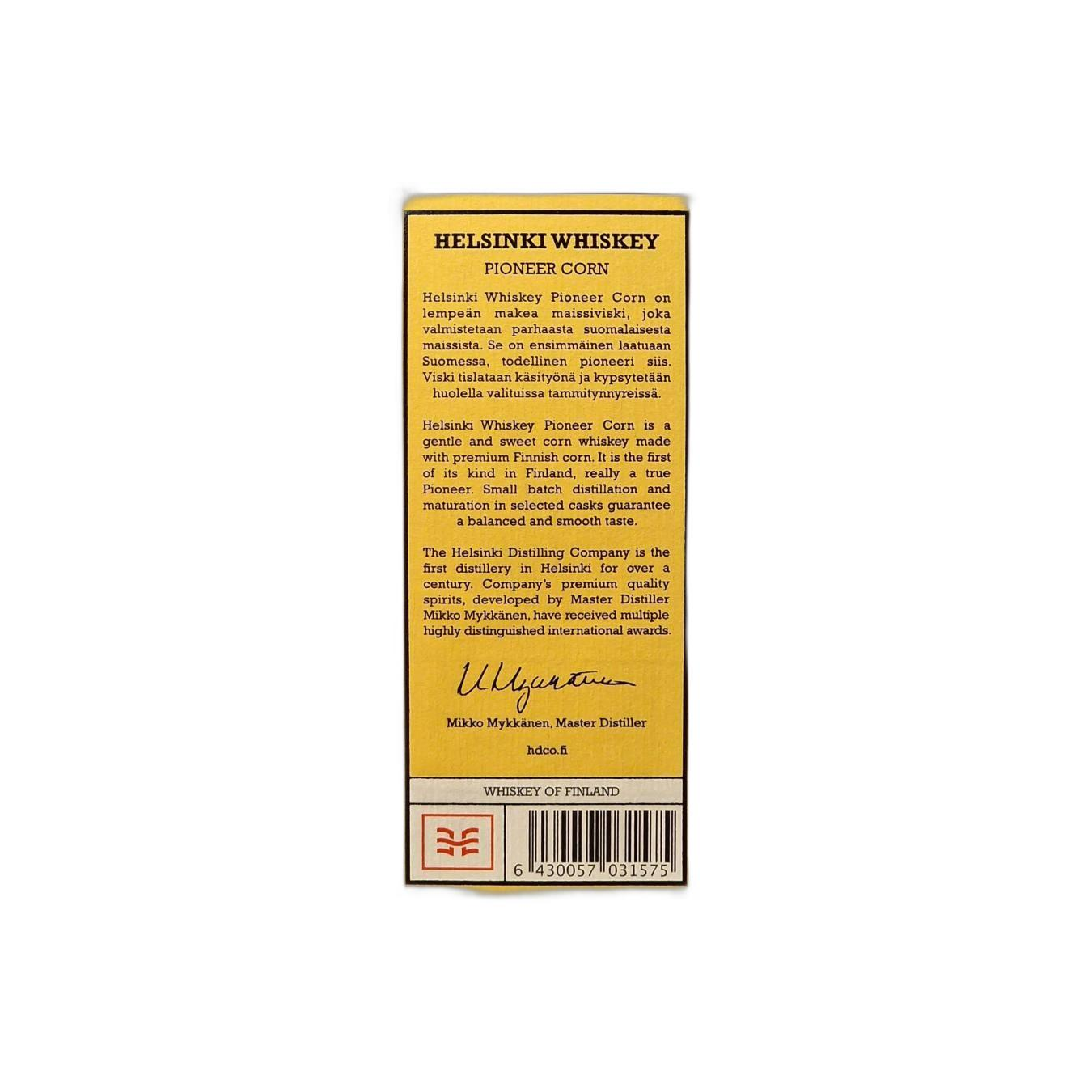 Helsinki Whiskey Pioneer Corn - Release #23 3