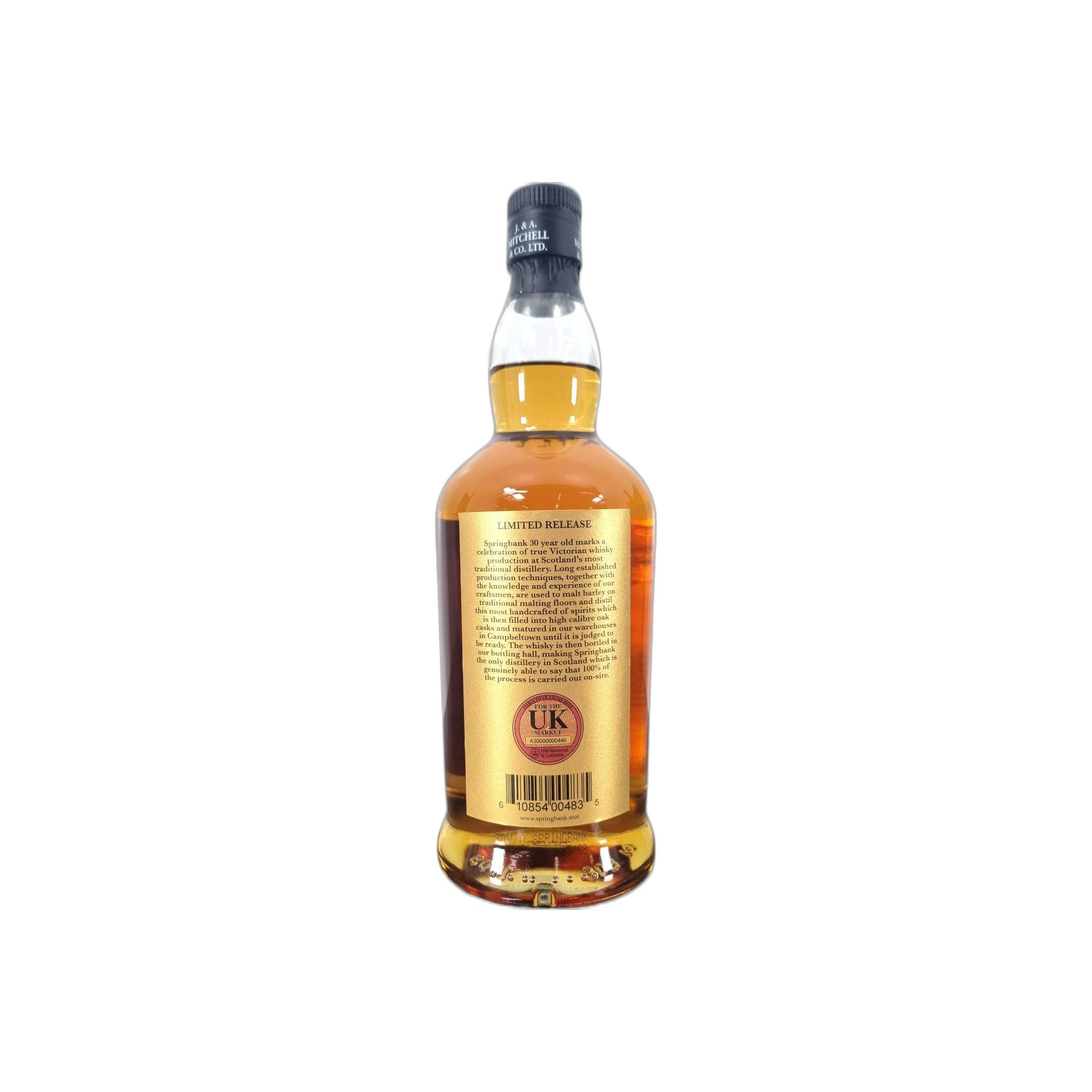 Springbank 30 Years Single Malt Whisky 2