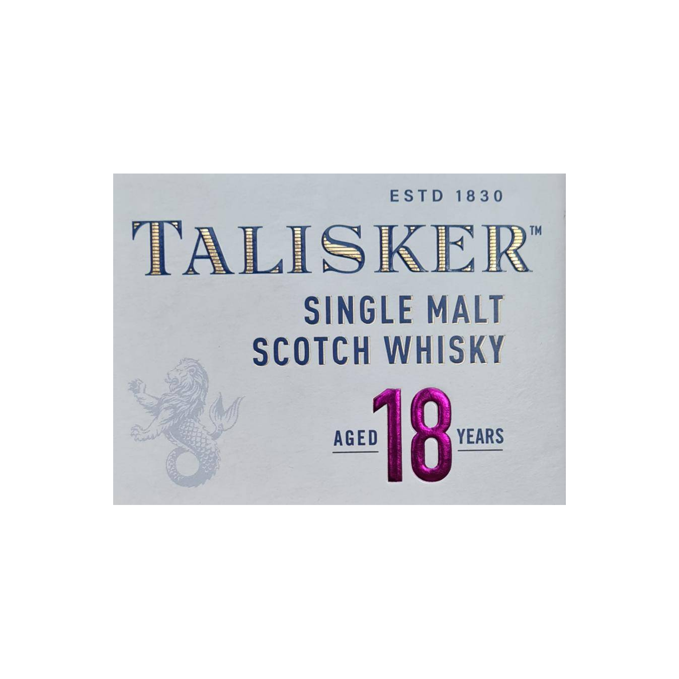 Talisker 18 Years Single Malt Whisky