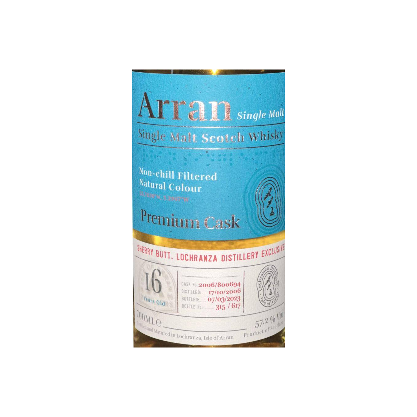 Arran 2006 16 Years Single Malt Whisky